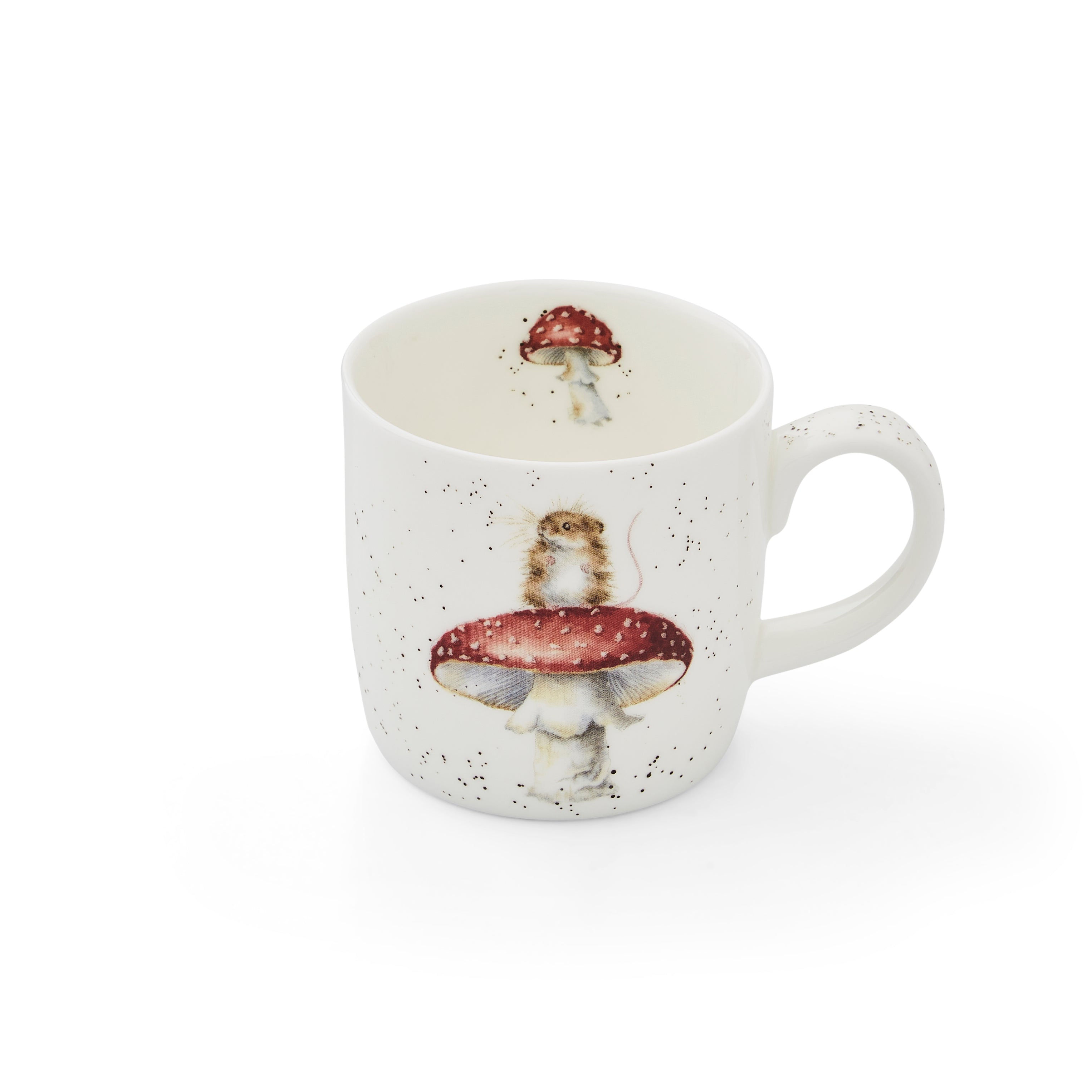 Royal Worcester Wrendale Designs He's a Fun-gi (Mouse & Mushroom) 0.31L Set of 6