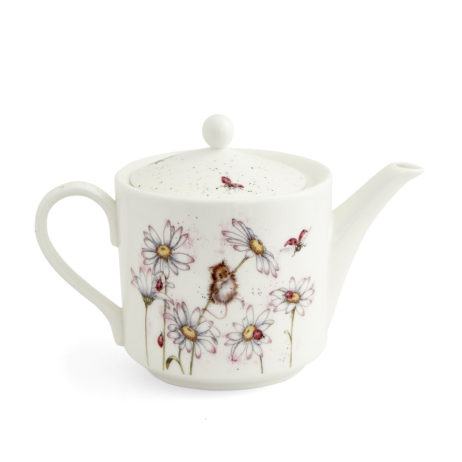 Wrendale Designs Teapot 2pt (Mouse & Flower) 1.13L Single