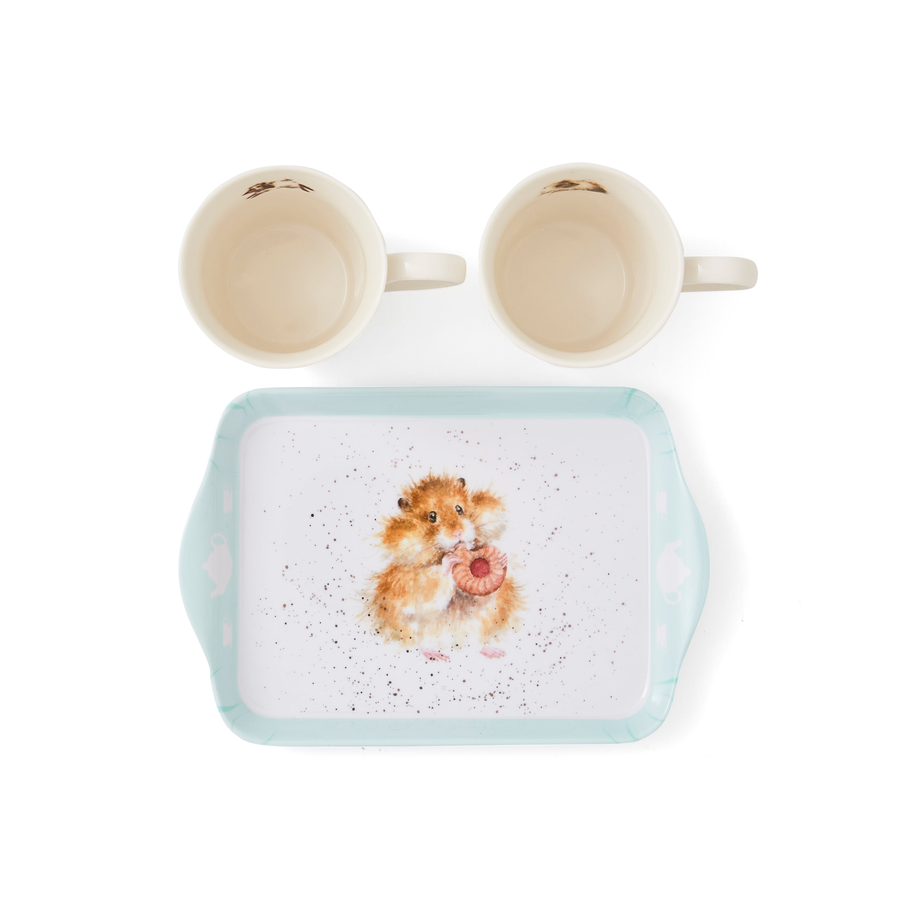 Wrendale Designs Mug & Tray Set - Diet Starts Tomorrow (Hamster) Mug 0.18L 
Tray 21 x 14cm Single