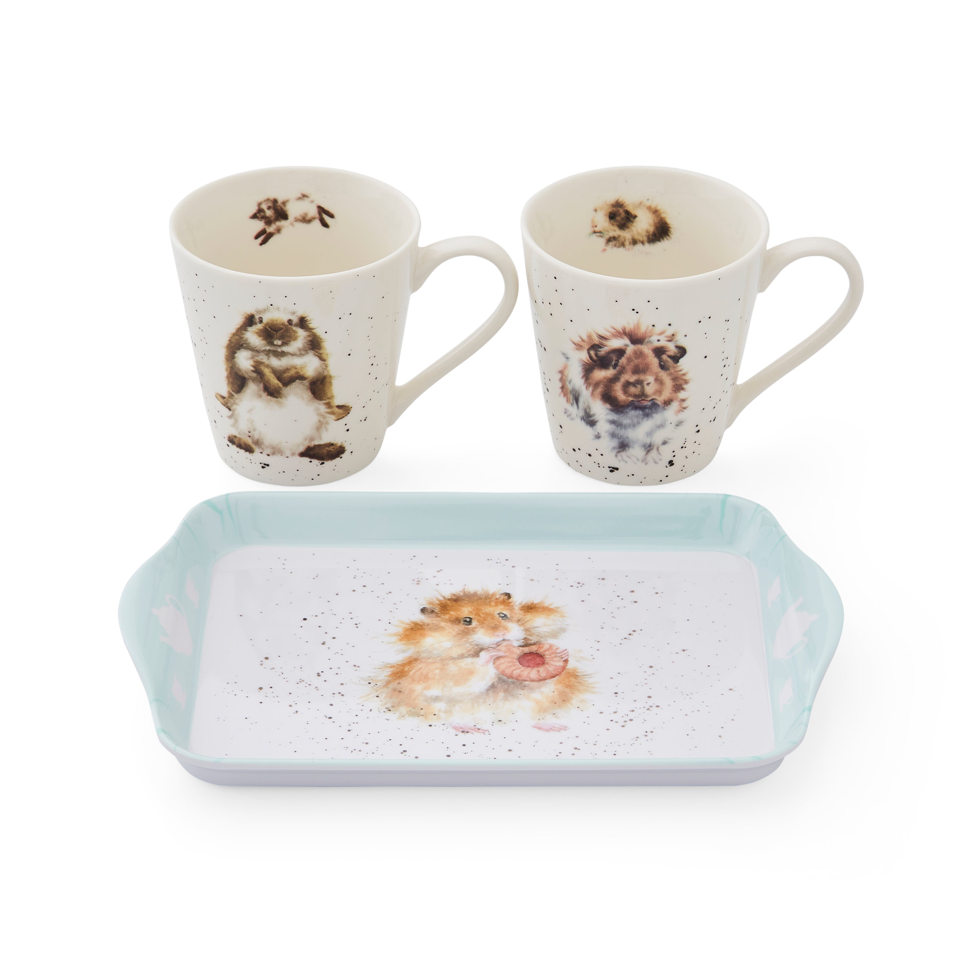 Wrendale Designs Mug & Tray Set - Diet Starts Tomorrow (Hamster) Mug 0.18L 
Tray 21 x 14cm Single