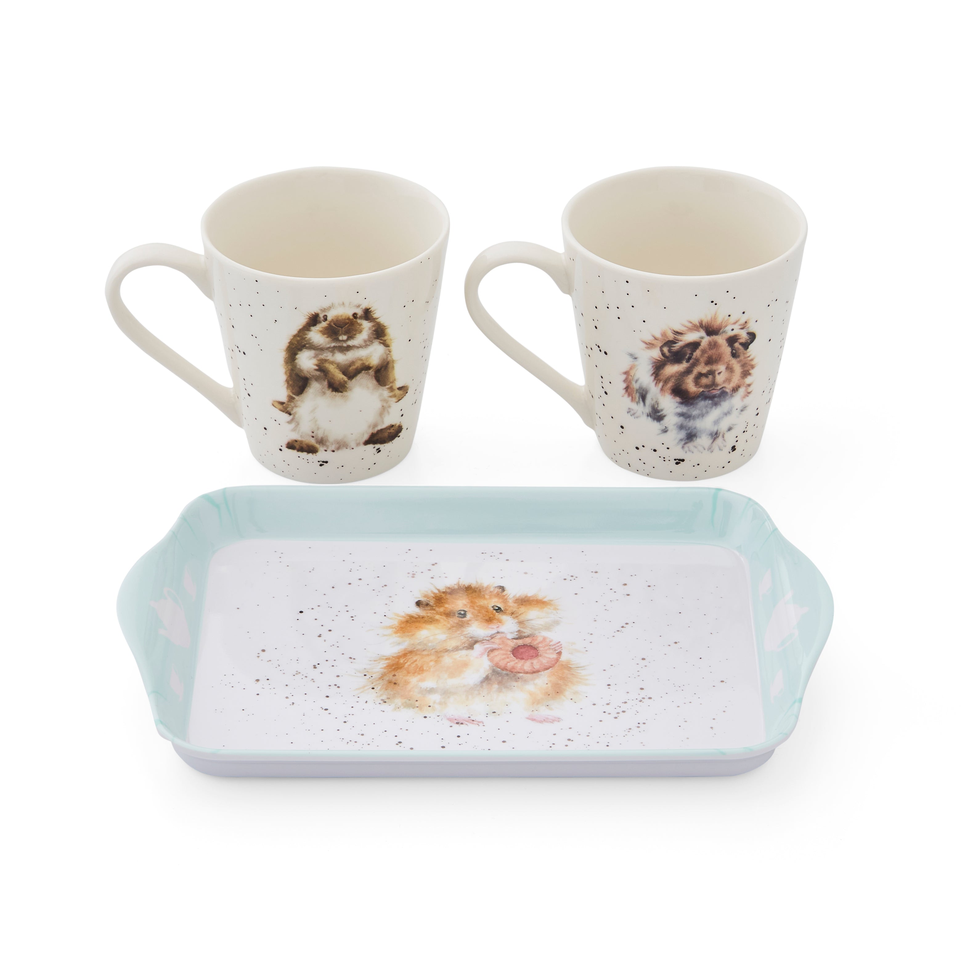 Wrendale Designs Mug & Tray Set - Diet Starts Tomorrow (Hamster) Mug 0.18L 
Tray 21 x 14cm Single