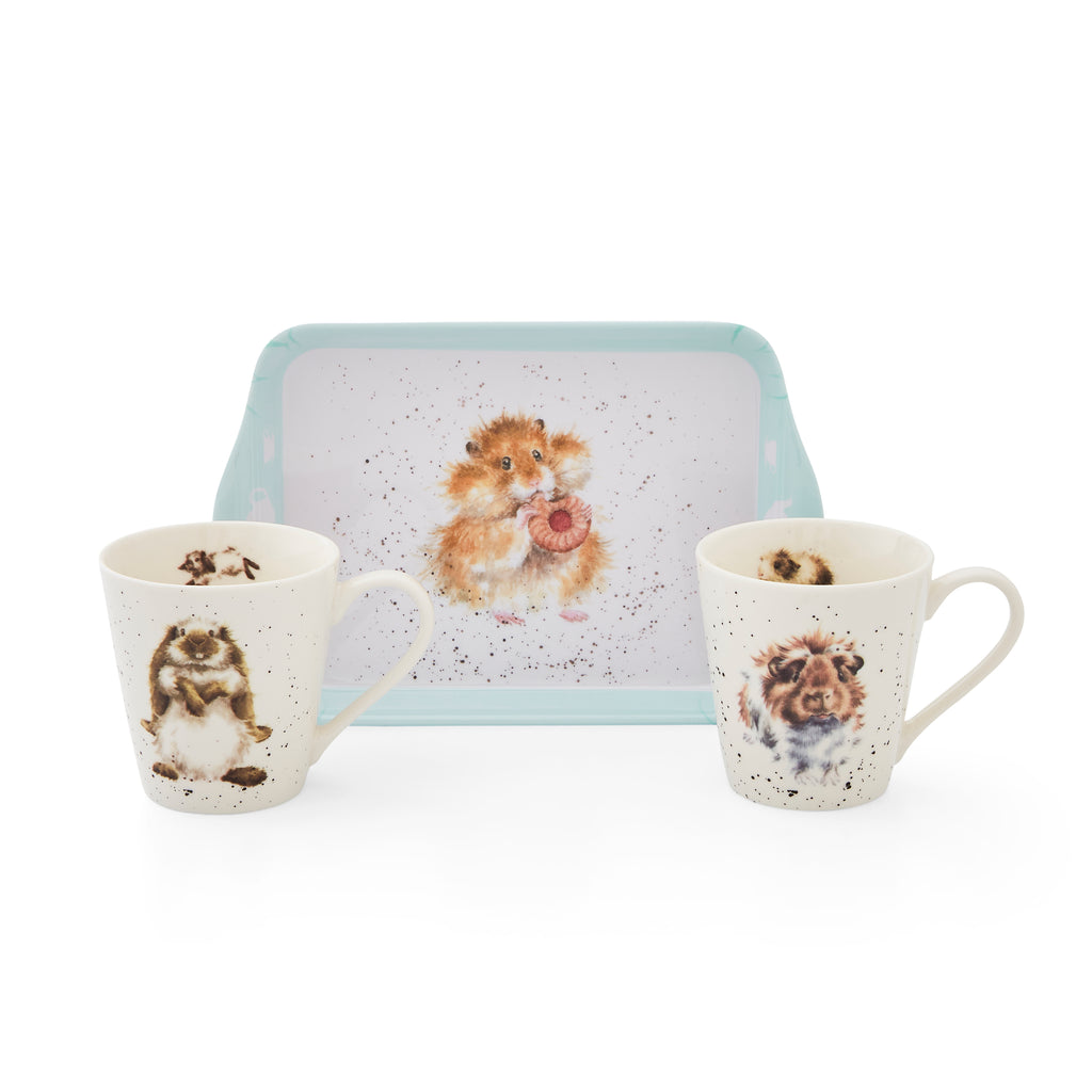 Wrendale Designs Mug & Tray Set - Diet Starts Tomorrow (Hamster) Mug 0.18L 
Tray 21 x 14cm Single