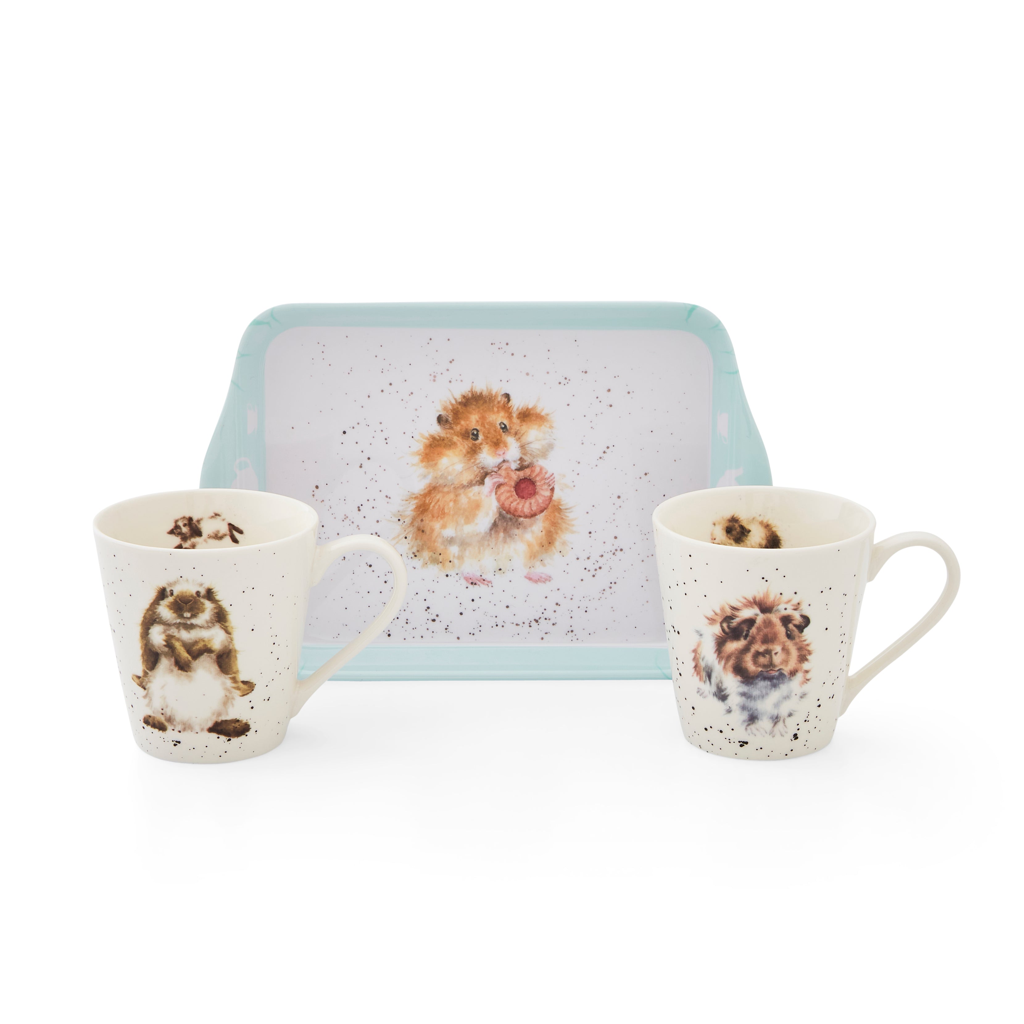Wrendale Designs Mug & Tray Set - Diet Starts Tomorrow (Hamster) Mug 0.18L 
Tray 21 x 14cm Single