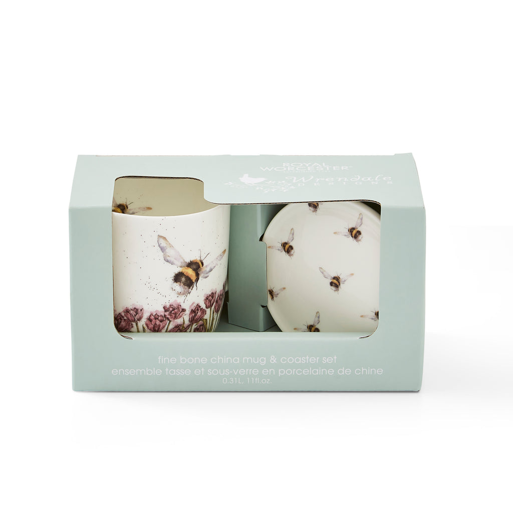 The Bee Collection Mug & Coaster Set - Flight of the Bumblebee Mug 0.31L
Coaster 9.5cm Boxed Set