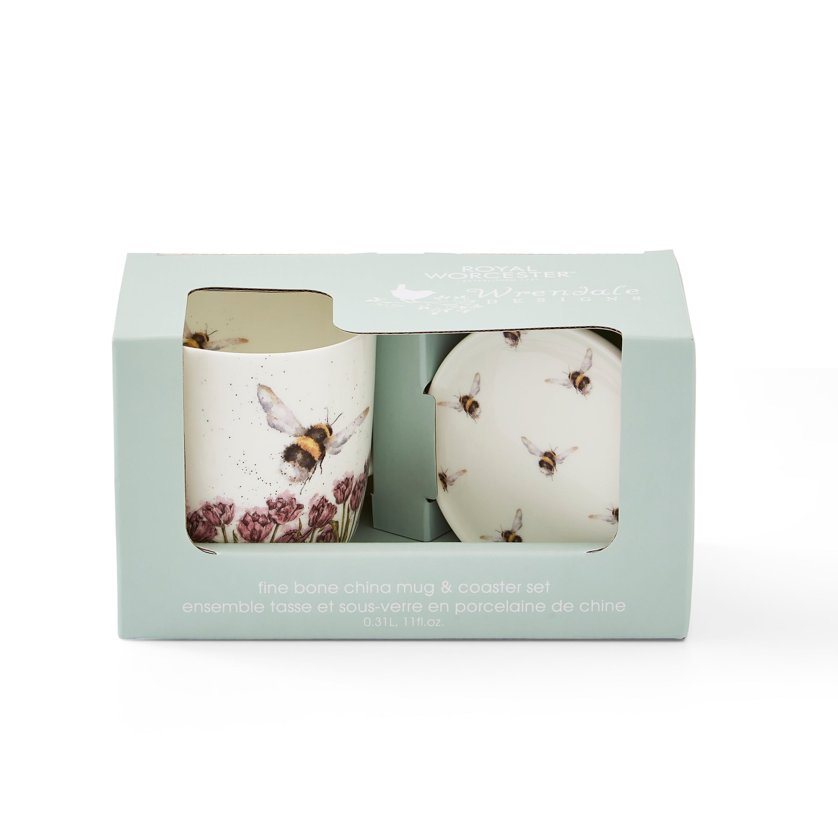 The Bee Collection Mug & Coaster Set - Flight of the Bumblebee Mug 0.31L
Coaster 9.5cm Boxed Set