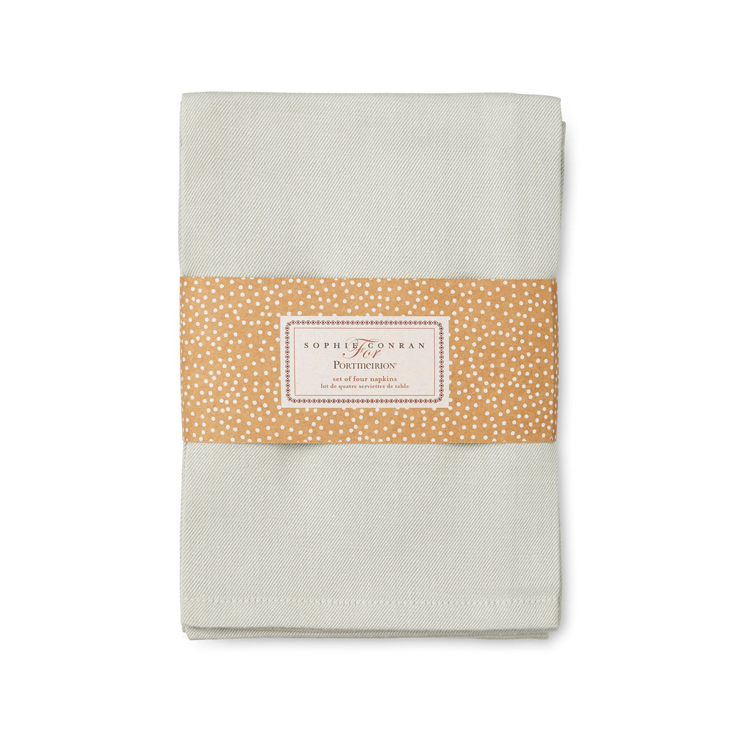 Lavandula Napkins S/4 - Dove Grey 45 x 45cm Banded Set