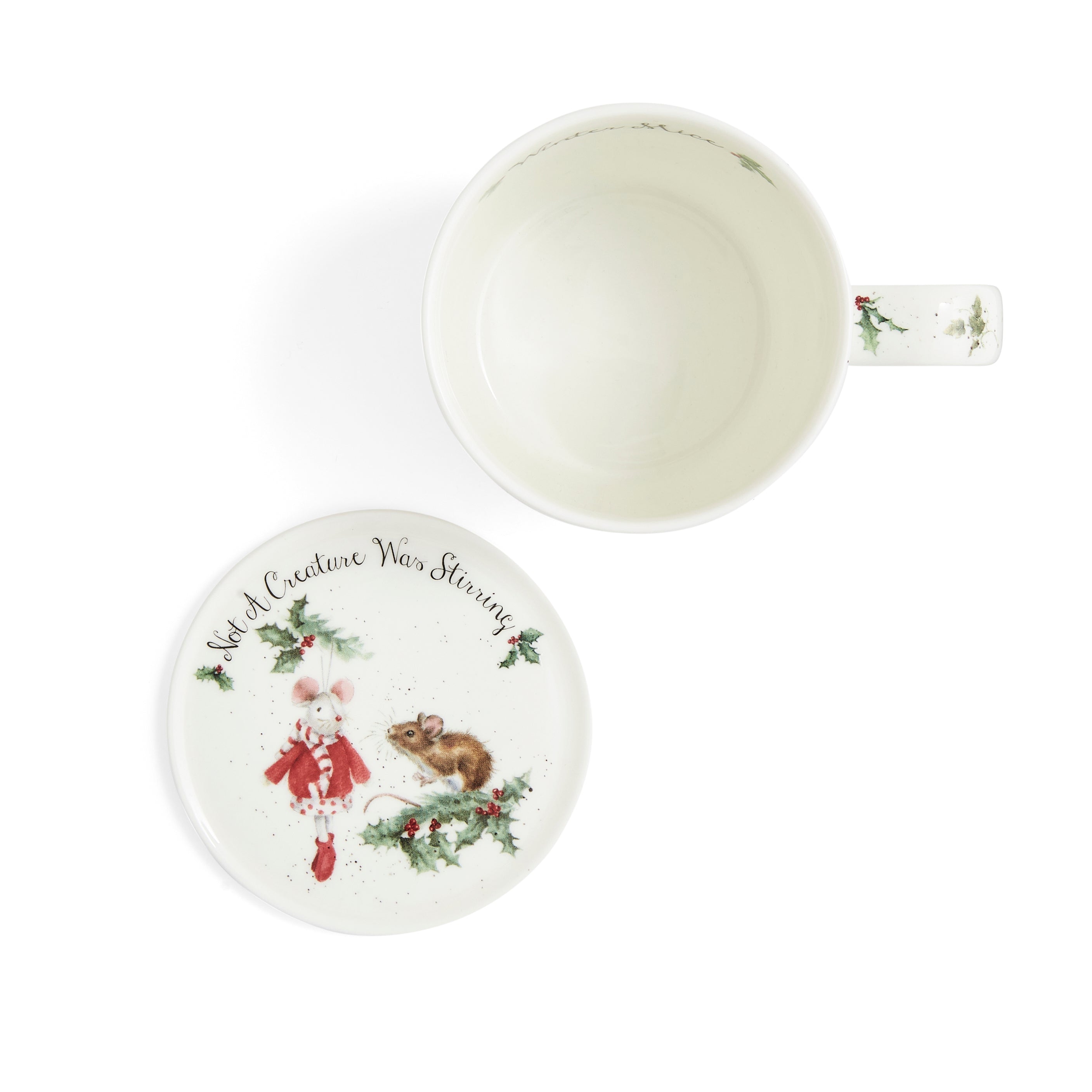 WreWrendale Designs - Christmas Collectionsndale Designs Coloured Collection Winter Mice (Mice) Mug 0.31L 
Coaster 9.5cm Boxed Set