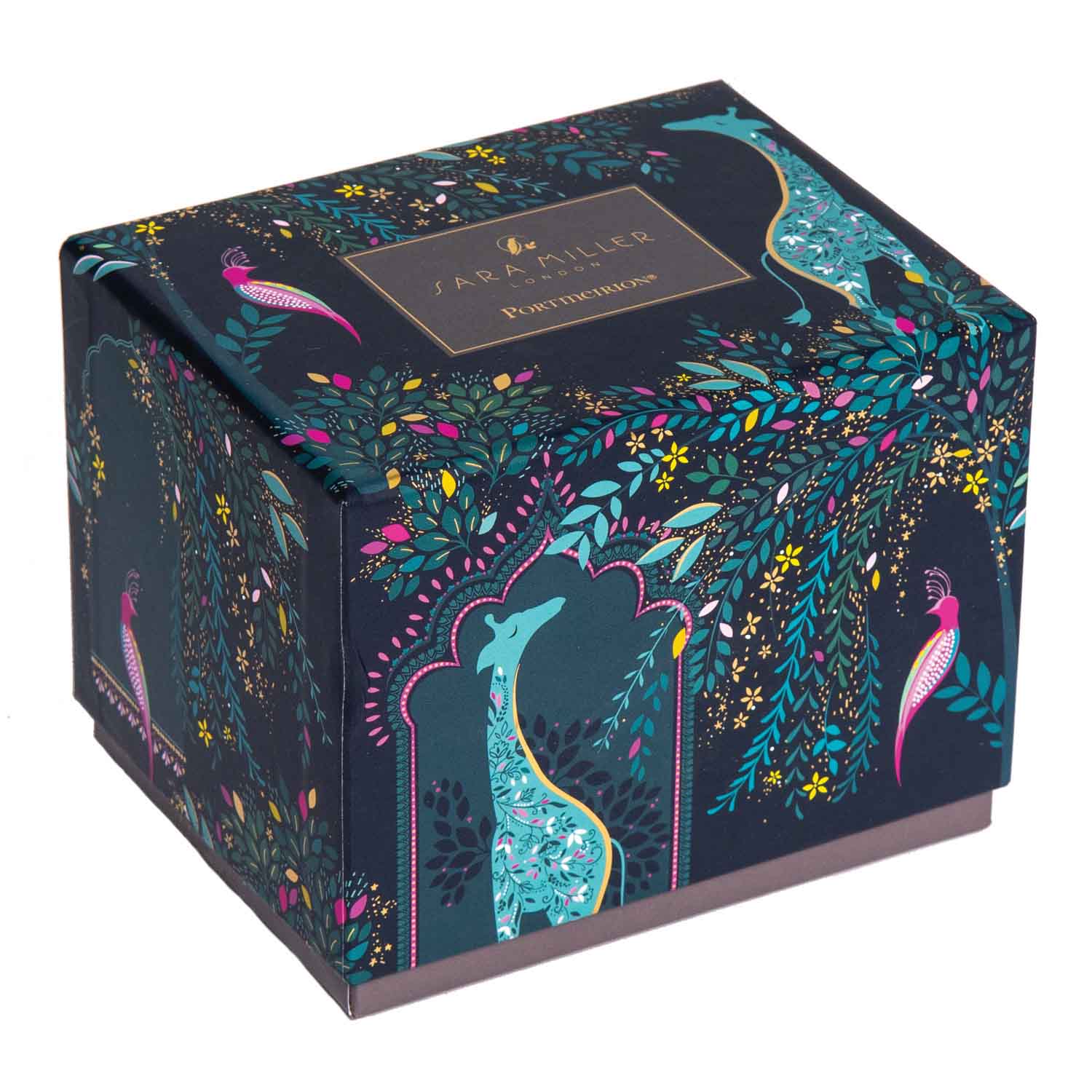 Sara Miller London Artisanne Noir Collection Mug - Giraffe's Courtyard - Midnight Blue 0.34L Single
