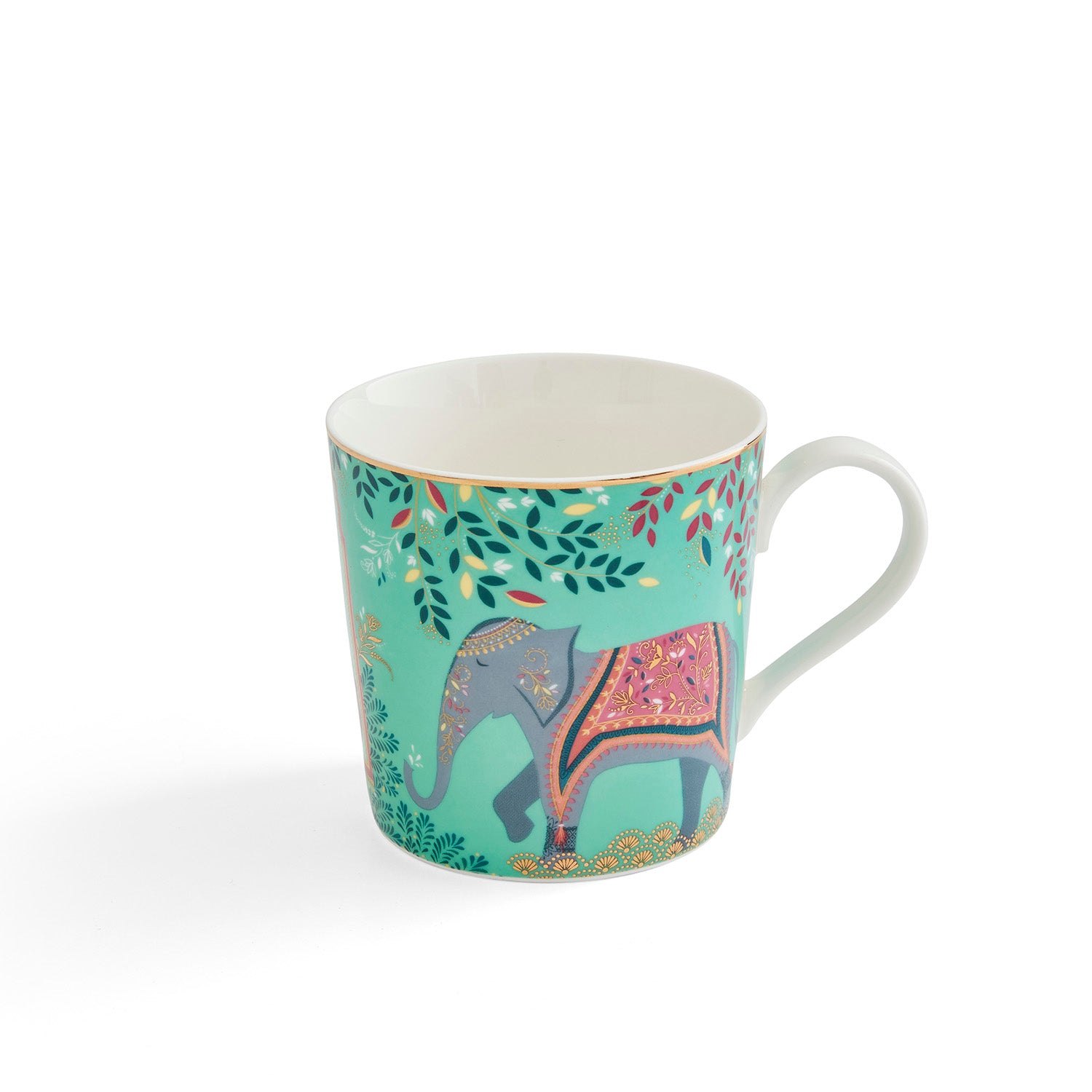 Sara Miller London Artisanne Noir Collection Mug - Elephant's Oasis - Light Jade 0.34L Single