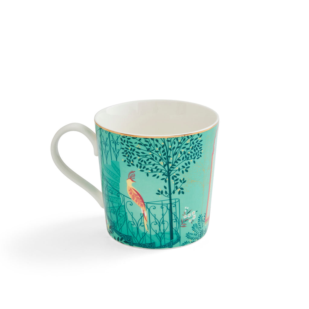 Sara Miller London Artisanne Noir Collection Mug - Elephant's Oasis - Light Jade 0.34L Single
