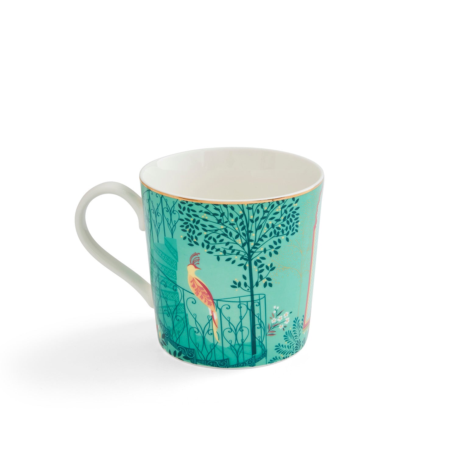 Sara Miller London Artisanne Noir Collection Mug - Elephant's Oasis - Light Jade 0.34L Single