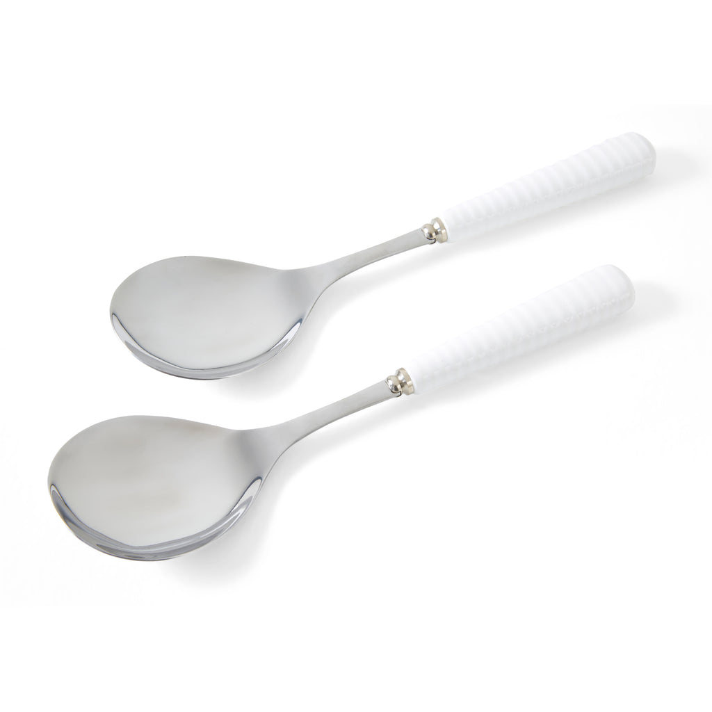 Sophie Conran for Portmeirion Salad Servers (pair spoons) - Silver 25cm Boxed Set