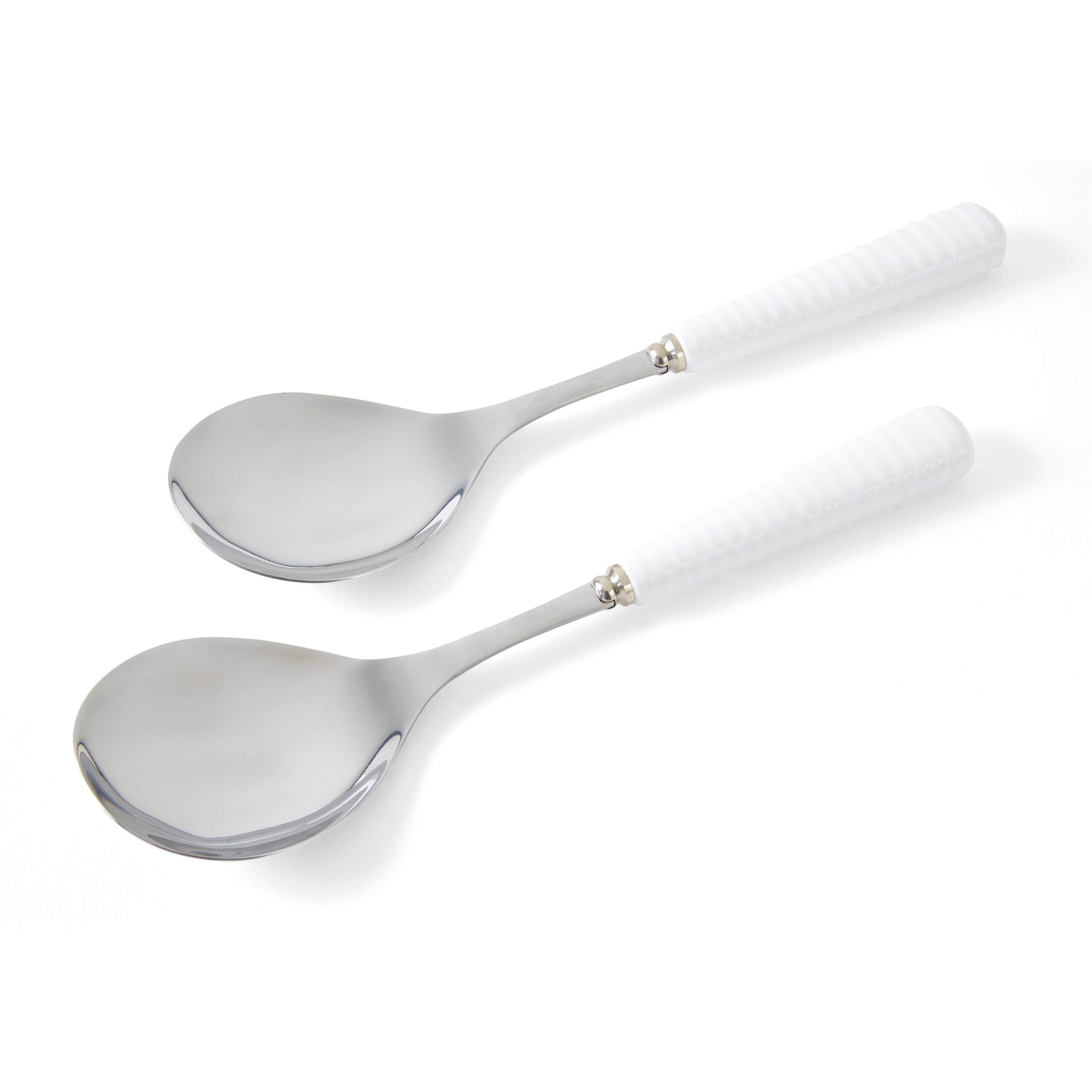 Sophie Conran for Portmeirion Salad Servers (pair spoons) - Silver 25cm Boxed Set