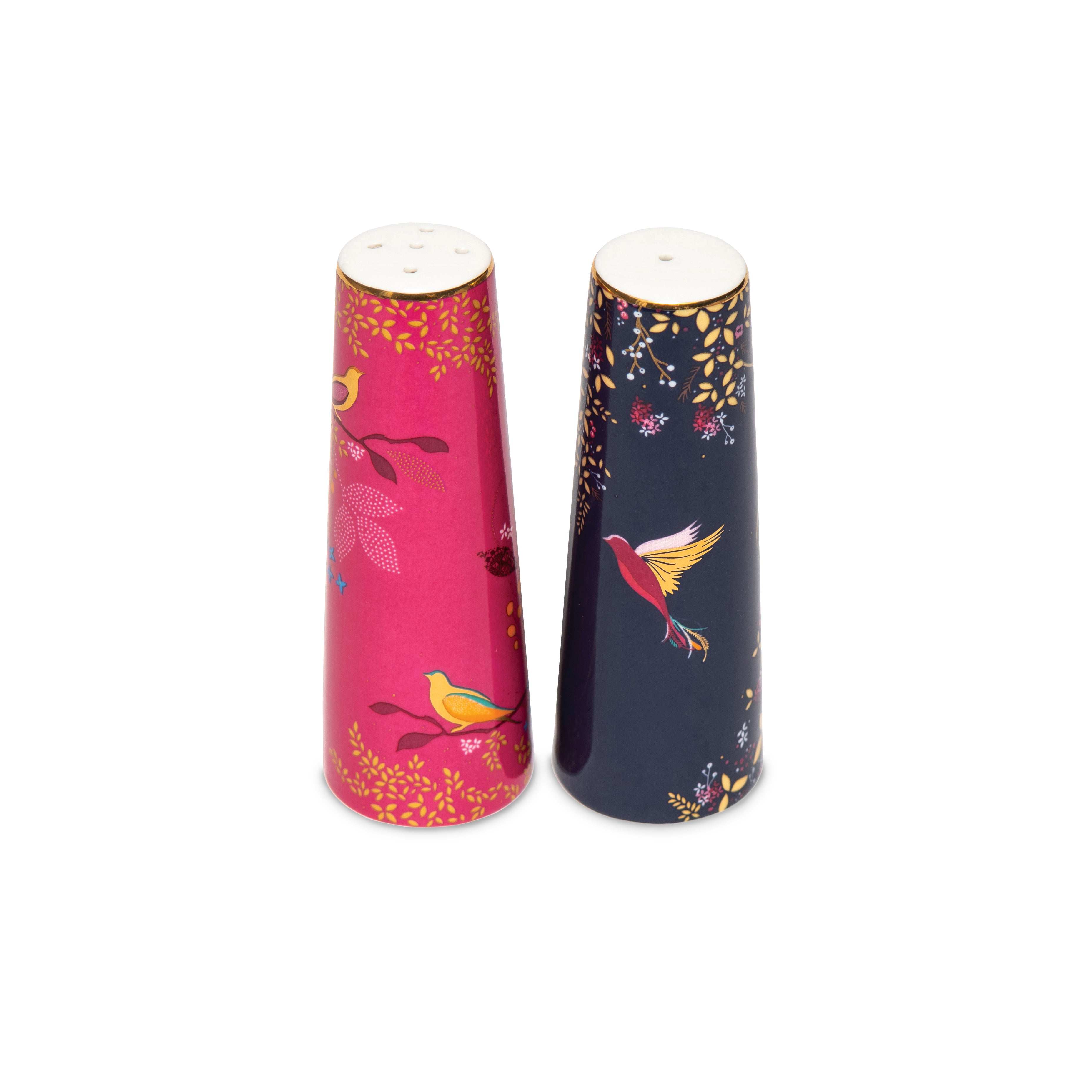 Sara Miller London Artisanne Noir Collection Salt & Pepper Set 13cm Boxed Set