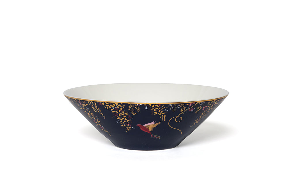 Sara Miller London Artisanne Noir Collection Medium Salad Bowl 20.4cm Single