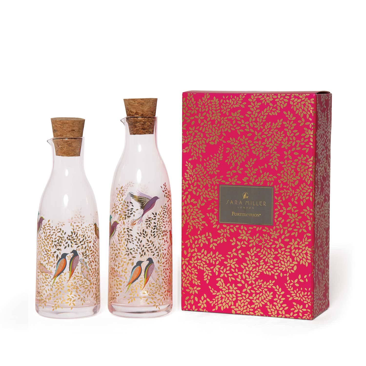 Sara Miller London Artisanne Noir Collection Oil & Vinegar Oil - H 17.6cm / 290ml
Vinegar - H 15.5cm / 230ml Boxed Set
