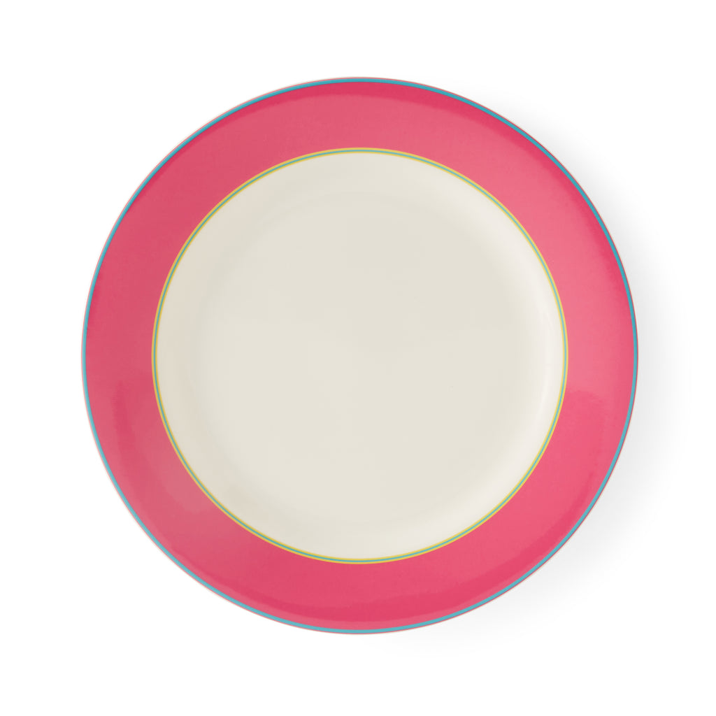Kit Kemp Dinner Plate - Pink 29cm Set of 4