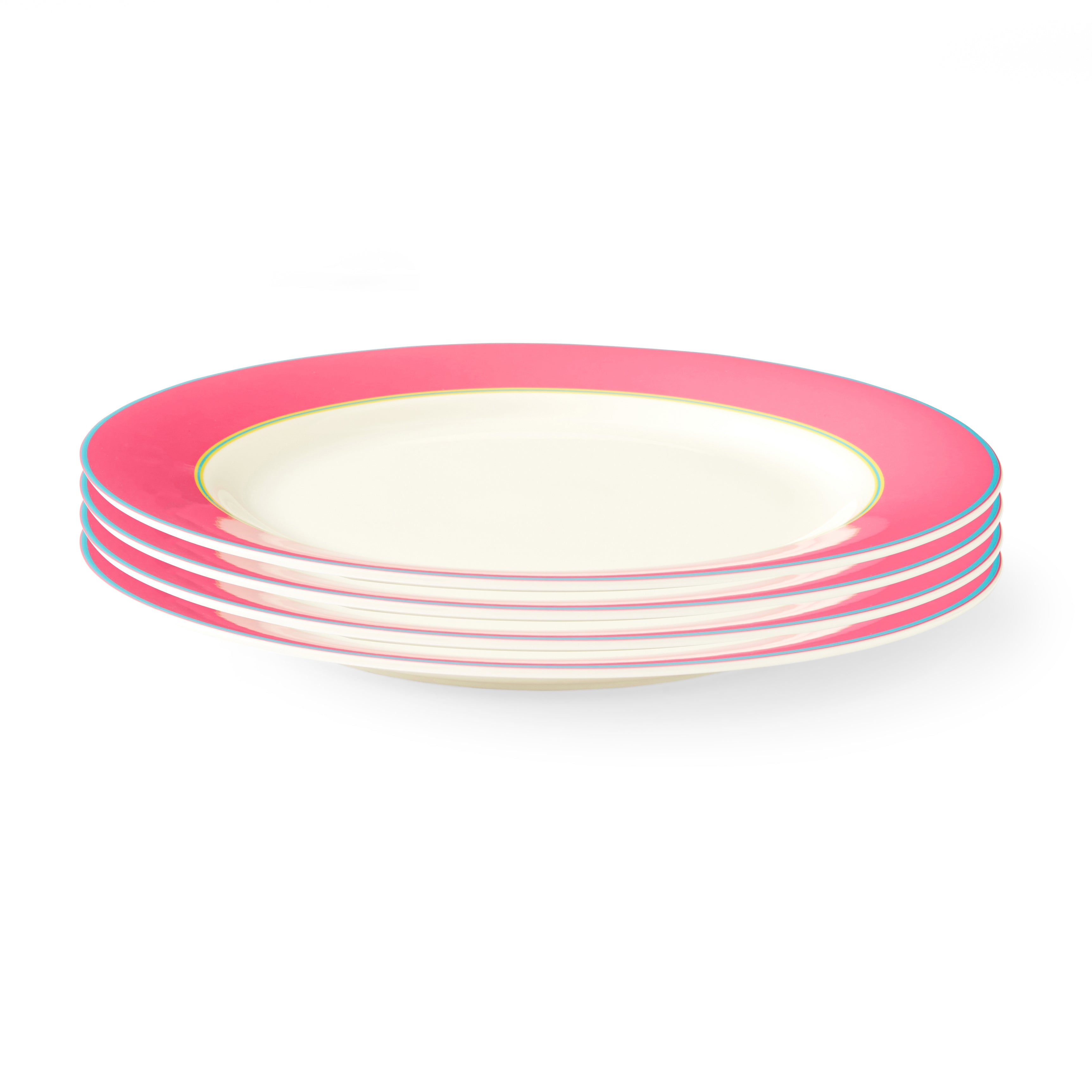 Kit Kemp Dinner Plate - Pink 29cm Set of 4