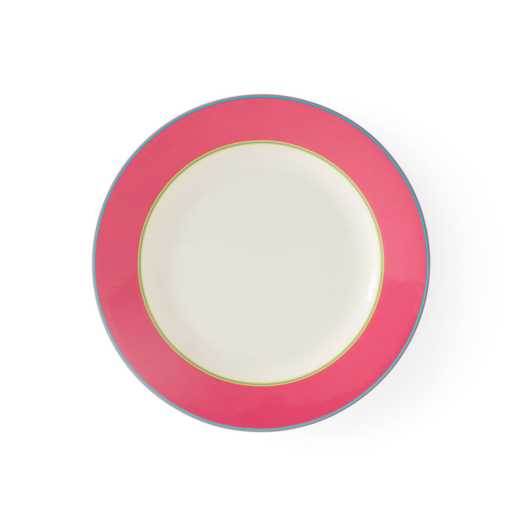 Kit Kemp Side Plate - Pink 24cm Set of 4