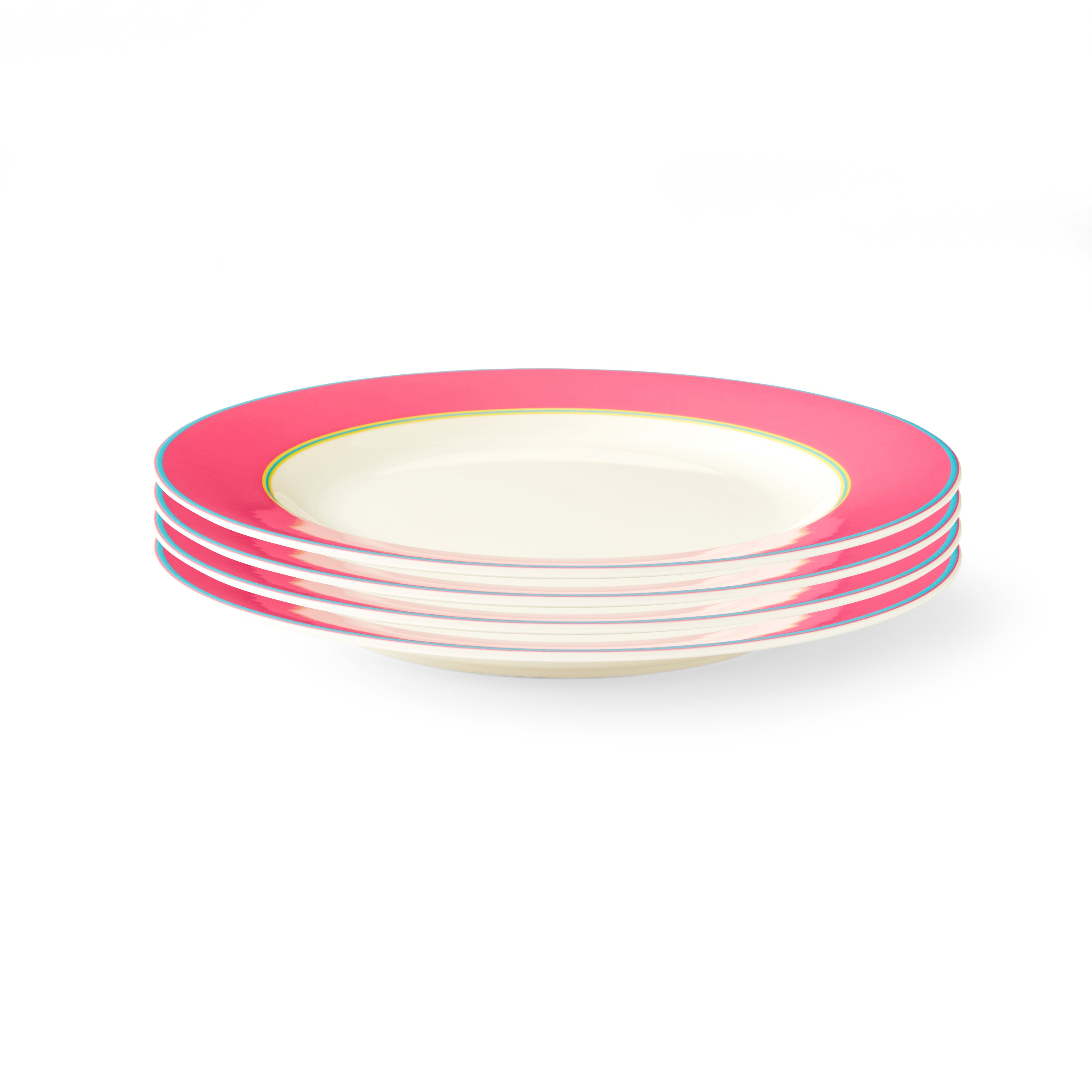 Kit Kemp Side Plate - Pink 24cm Set of 4