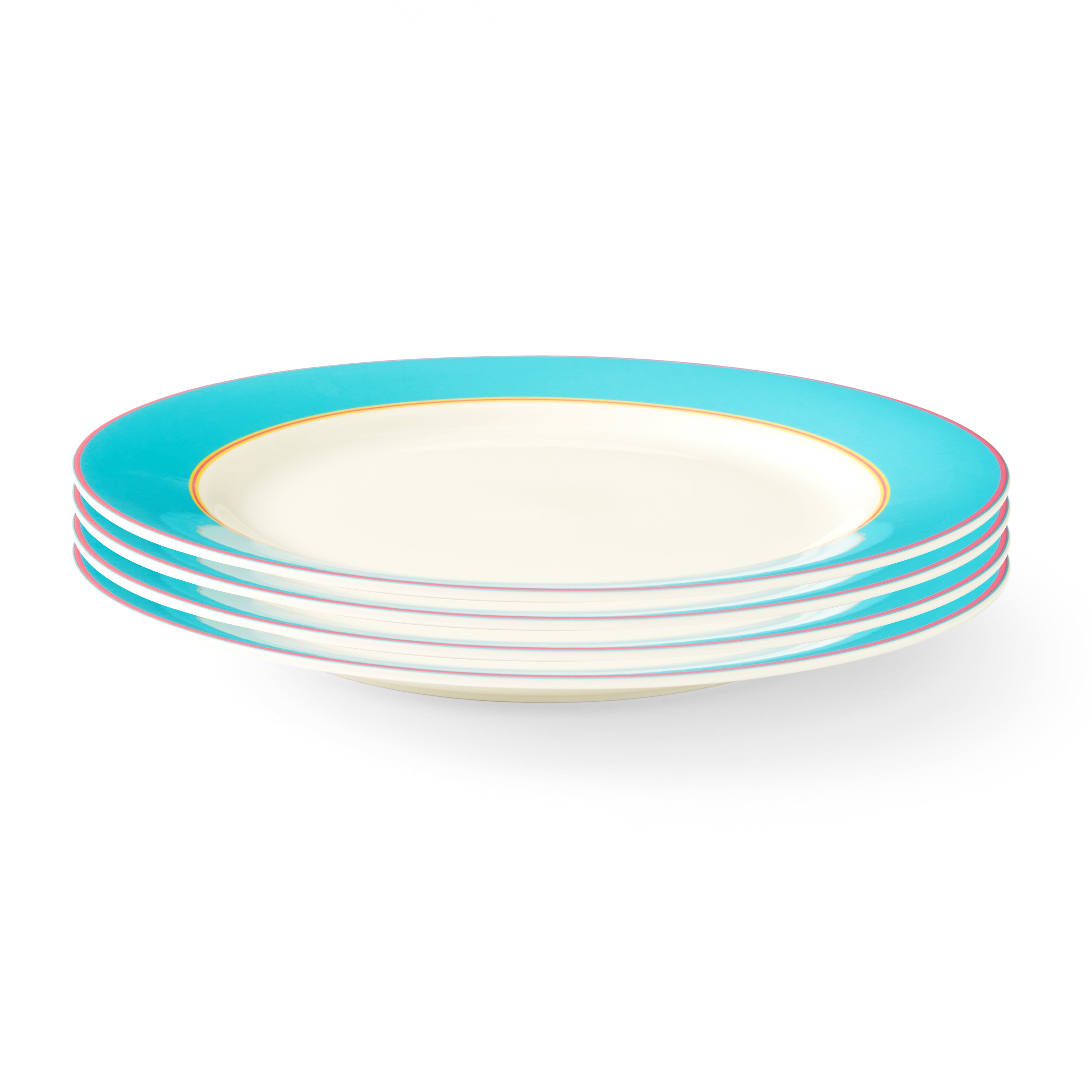 Kit Kemp Dinner Plate - Turquoise 29cm Set of 4