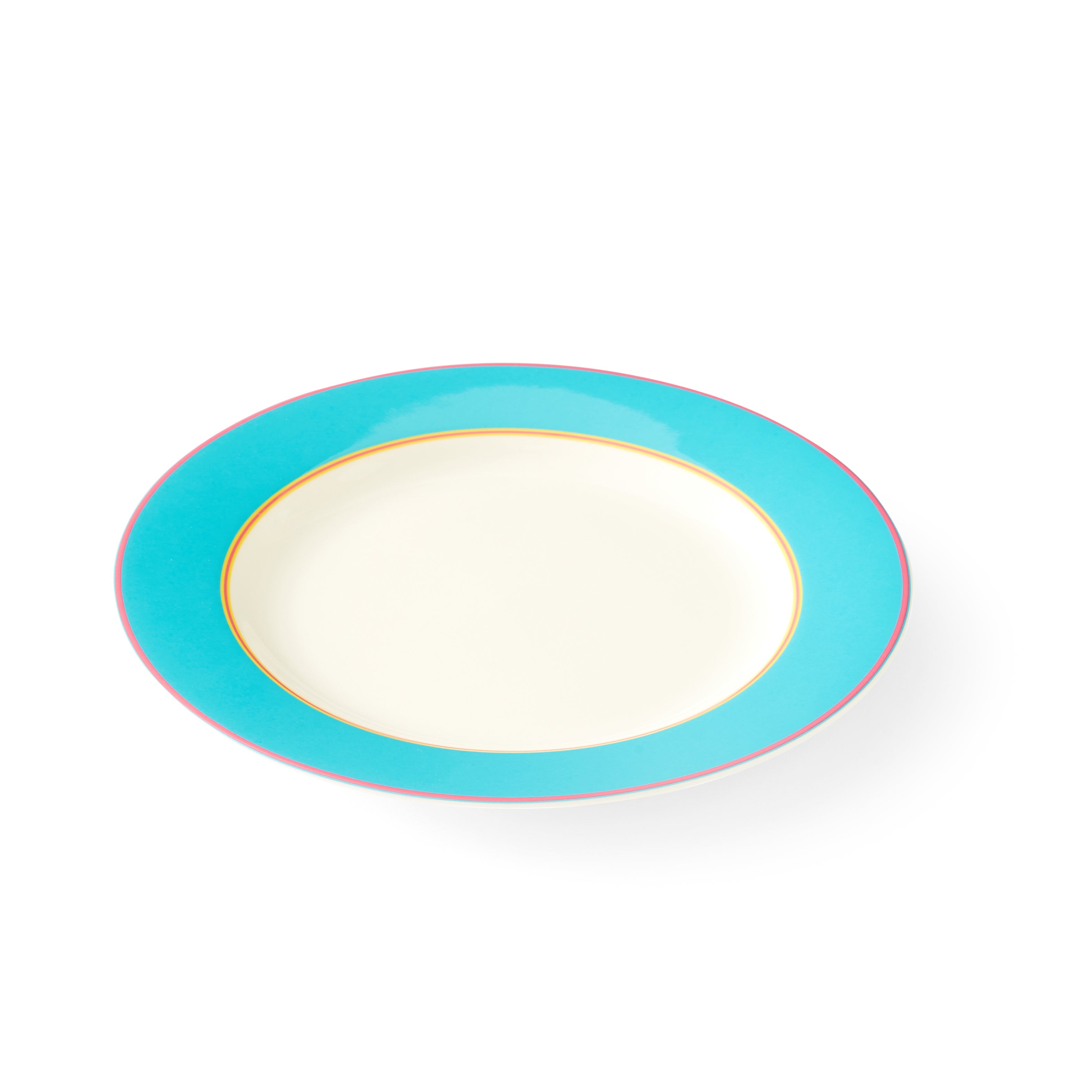 Kit Kemp Side Plate - Turquoise 24cm Set of 4