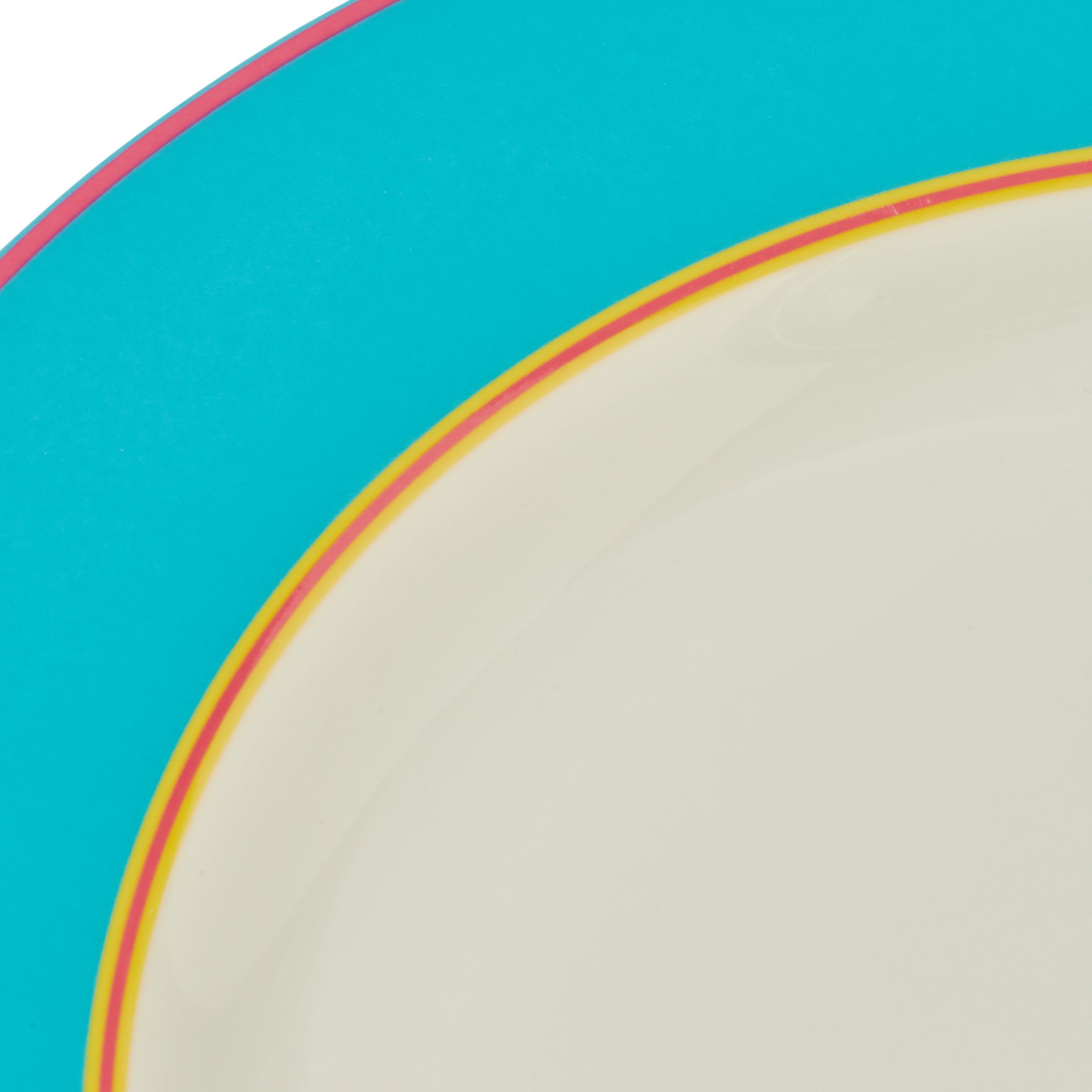 Kit Kemp Side Plate - Turquoise 24cm Set of 4