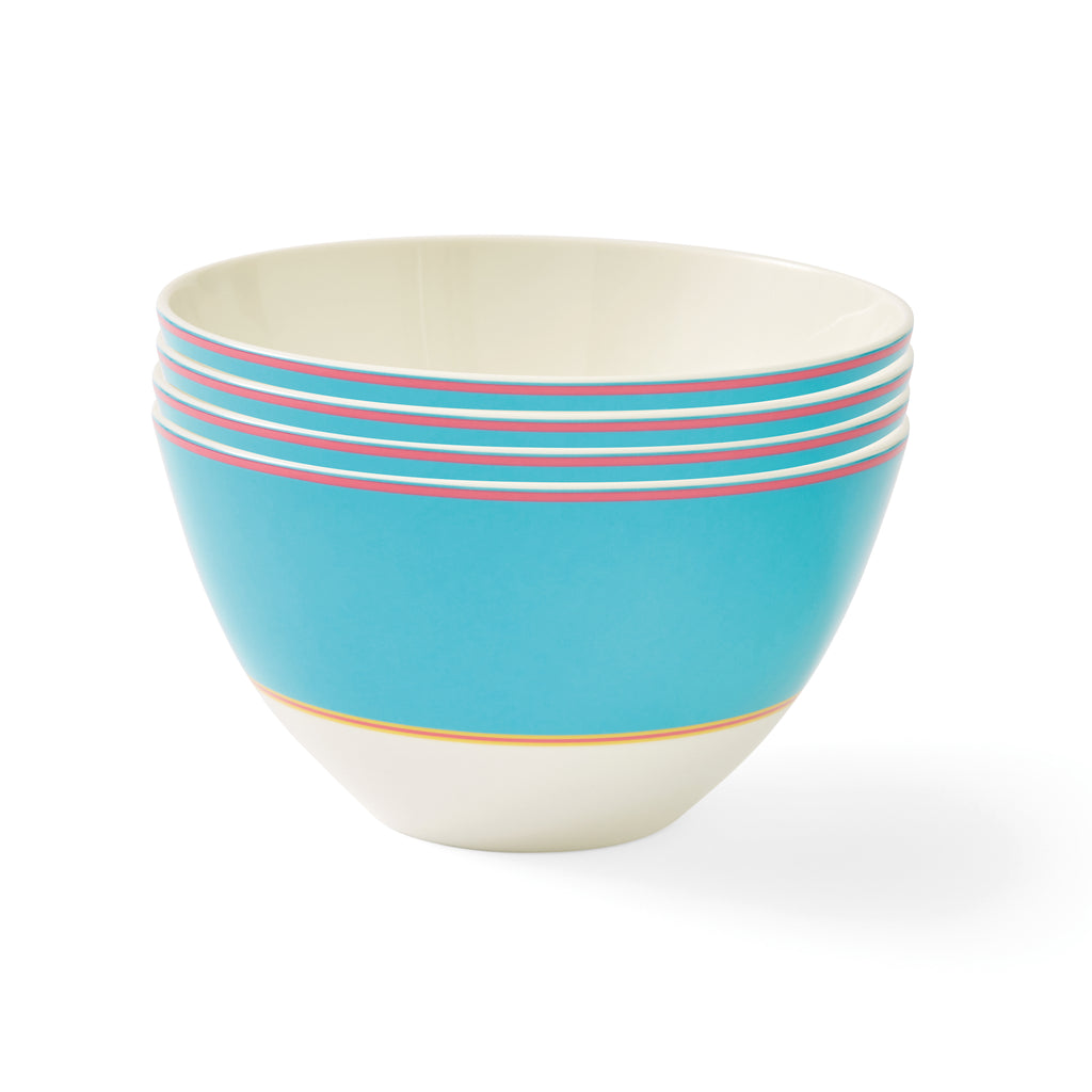 Kit Kemp Bowl - Turquoise 15cm Set of 4