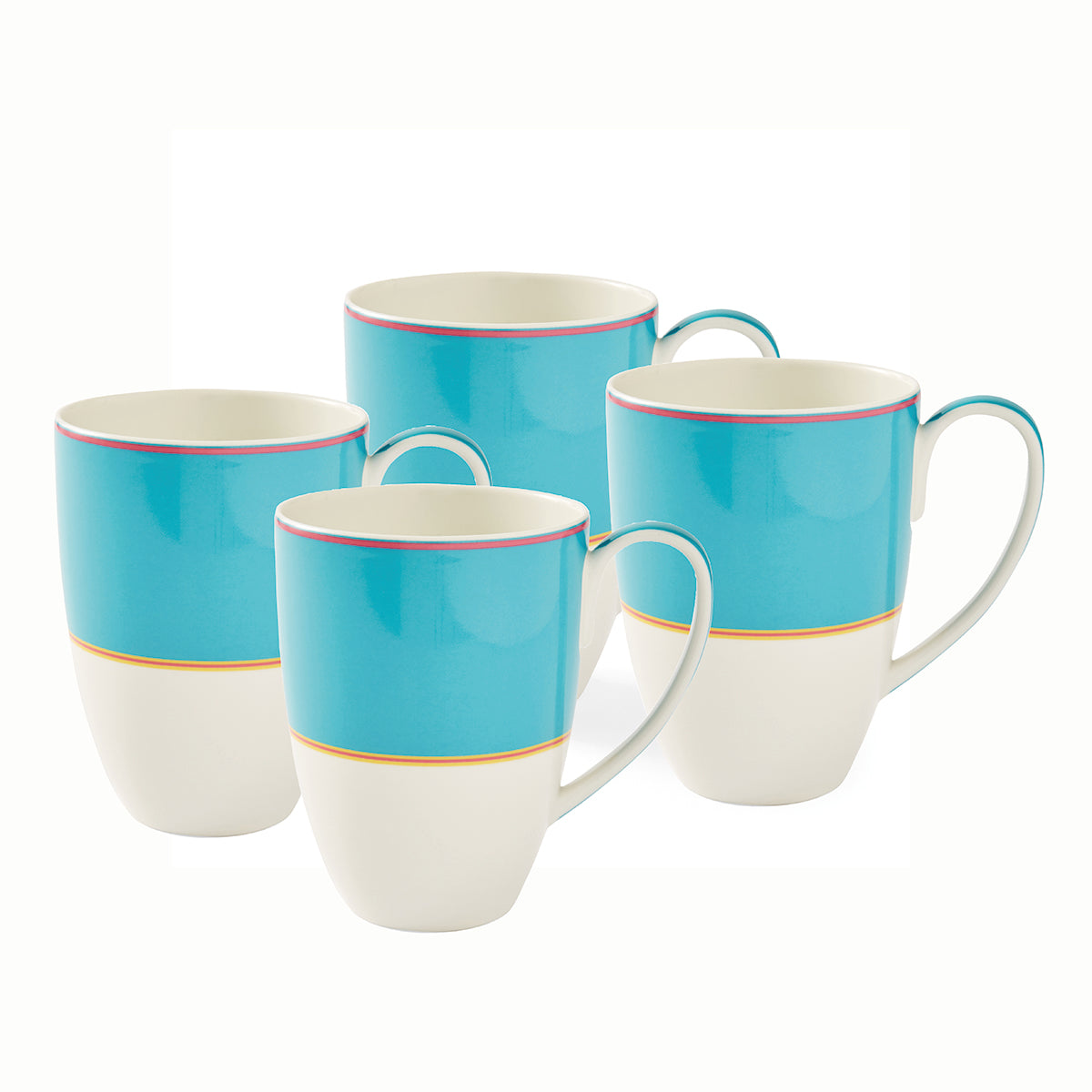 Kit Kemp Mug - Turquoise 0.5L Set of 4