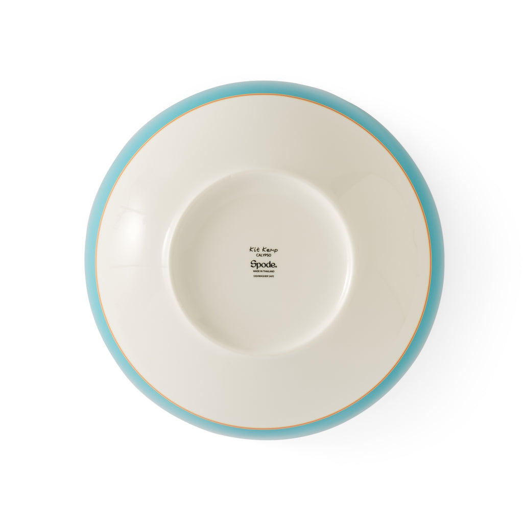 Kit Kemp Serving Bowl - Turquoise 25.6cm Single