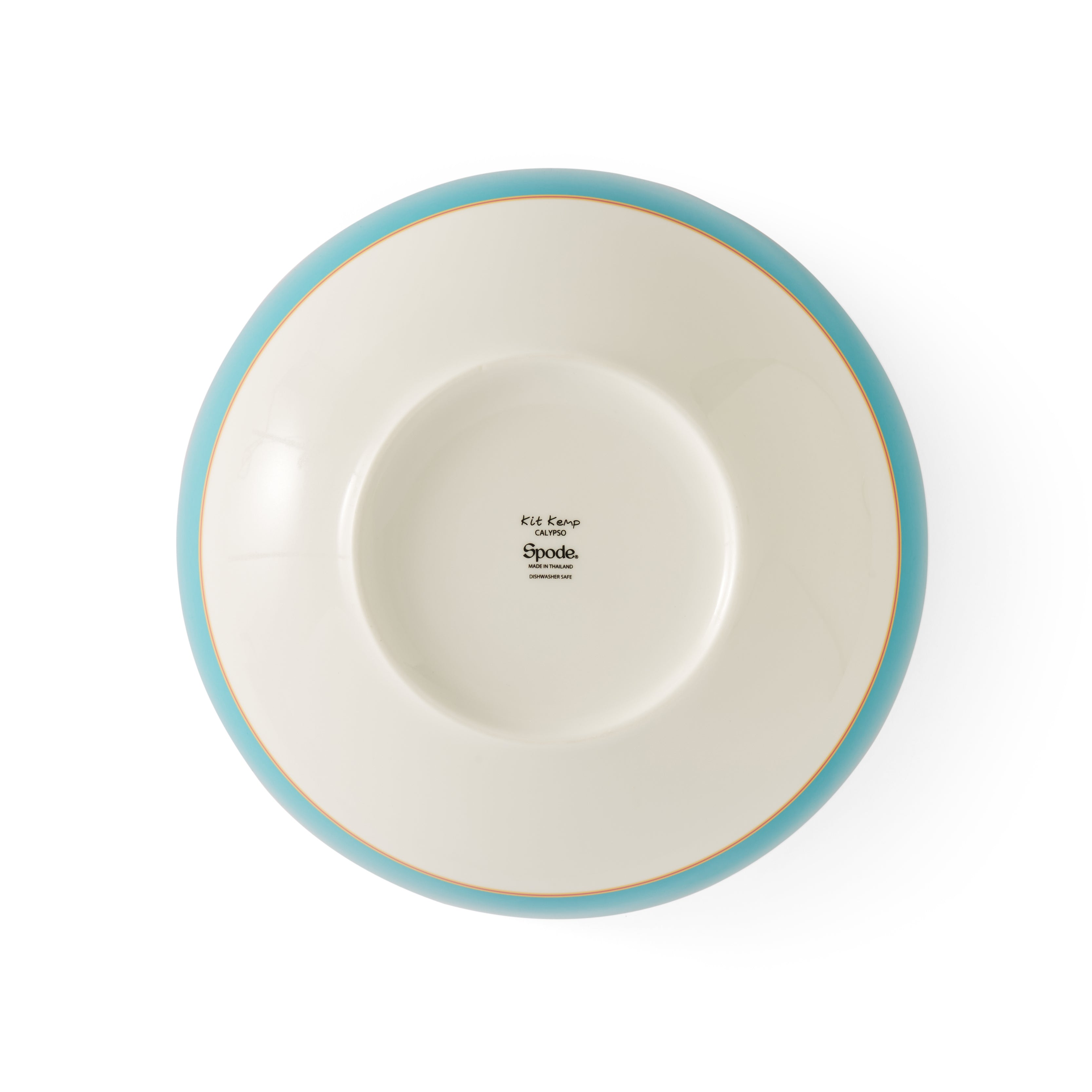 Kit Kemp Serving Bowl - Turquoise 25.6cm Single