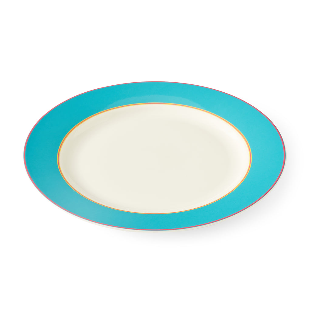 Kit Kemp Charger Plate - Turquoise 33cm Single