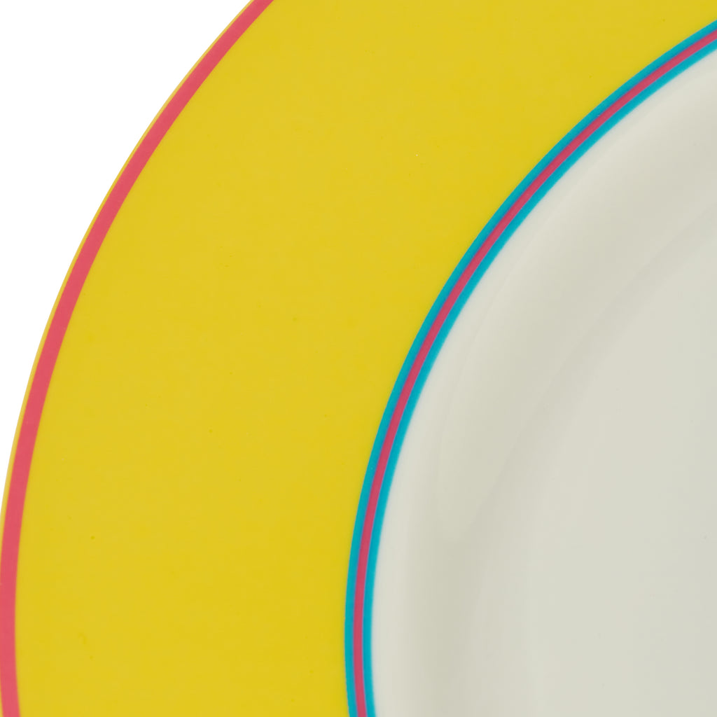 Kit Kemp Dinner Plate - Yellow 29cm Set of 4