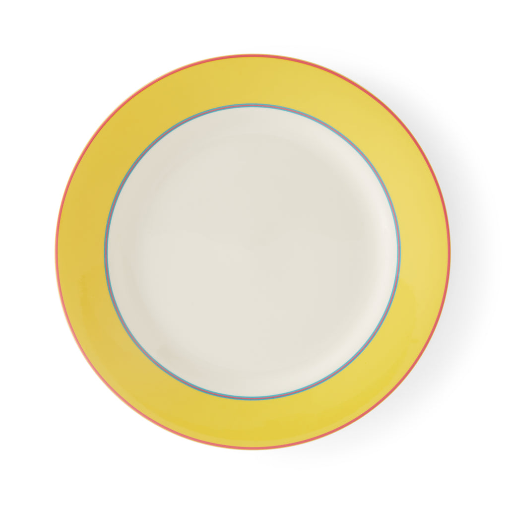 Kit Kemp Dinner Plate - Yellow 29cm Set of 4