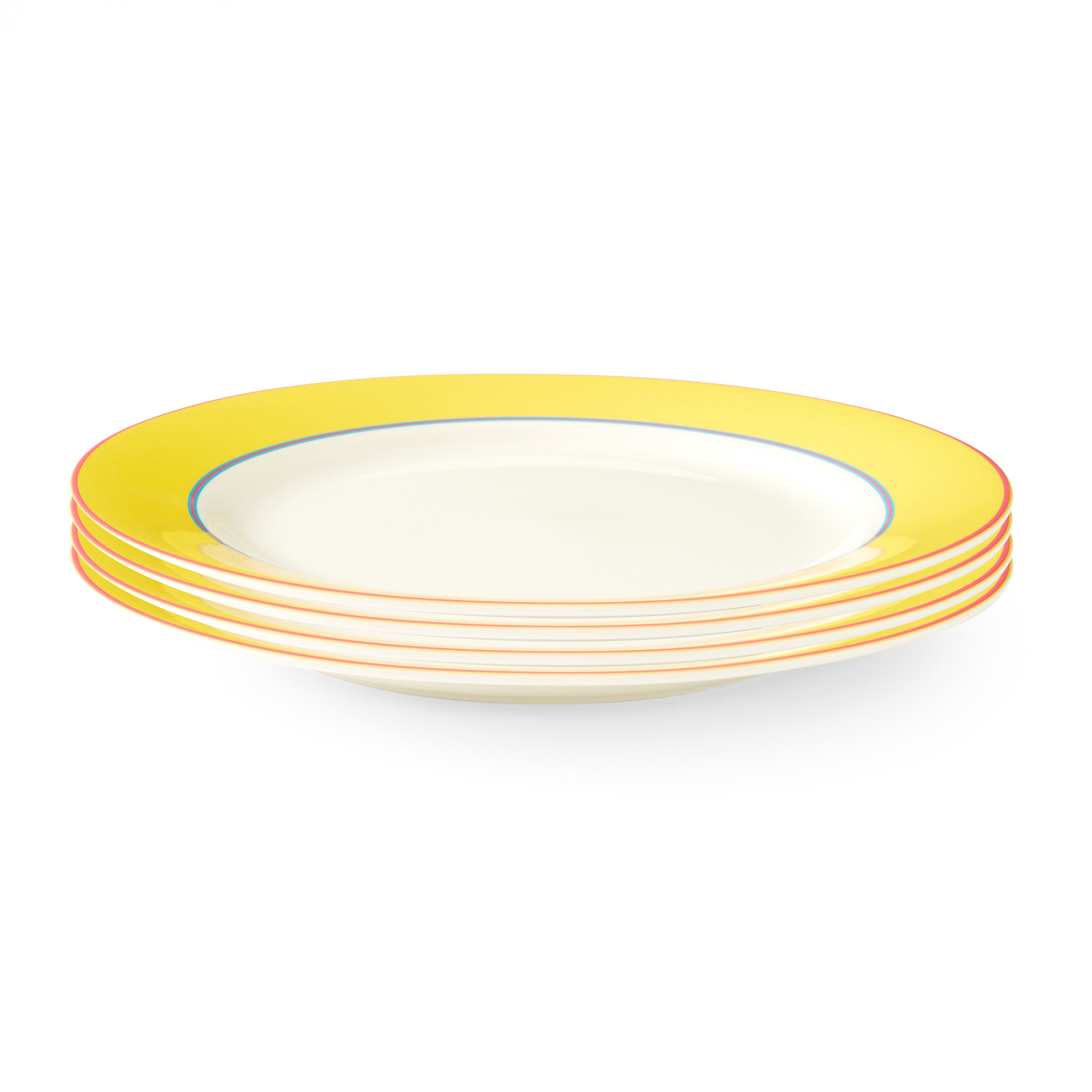 Kit Kemp Dinner Plate - Yellow 29cm Set of 4