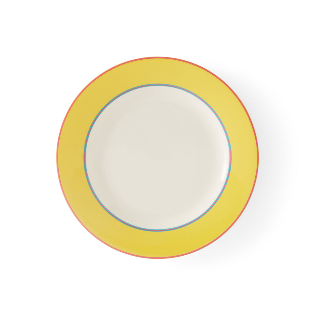 Kit Kemp Side Plate - Yellow 24cm Set of 4