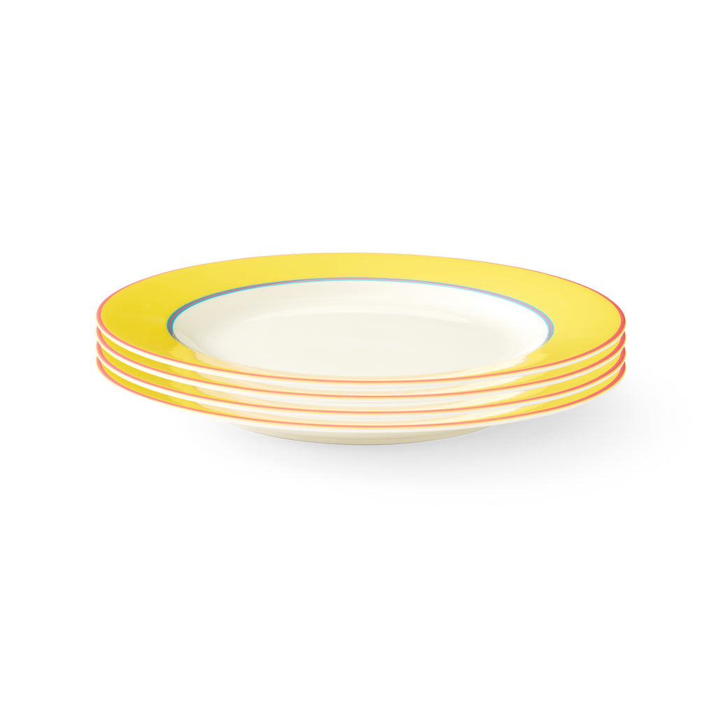 Kit Kemp Side Plate - Yellow 24cm Set of 4
