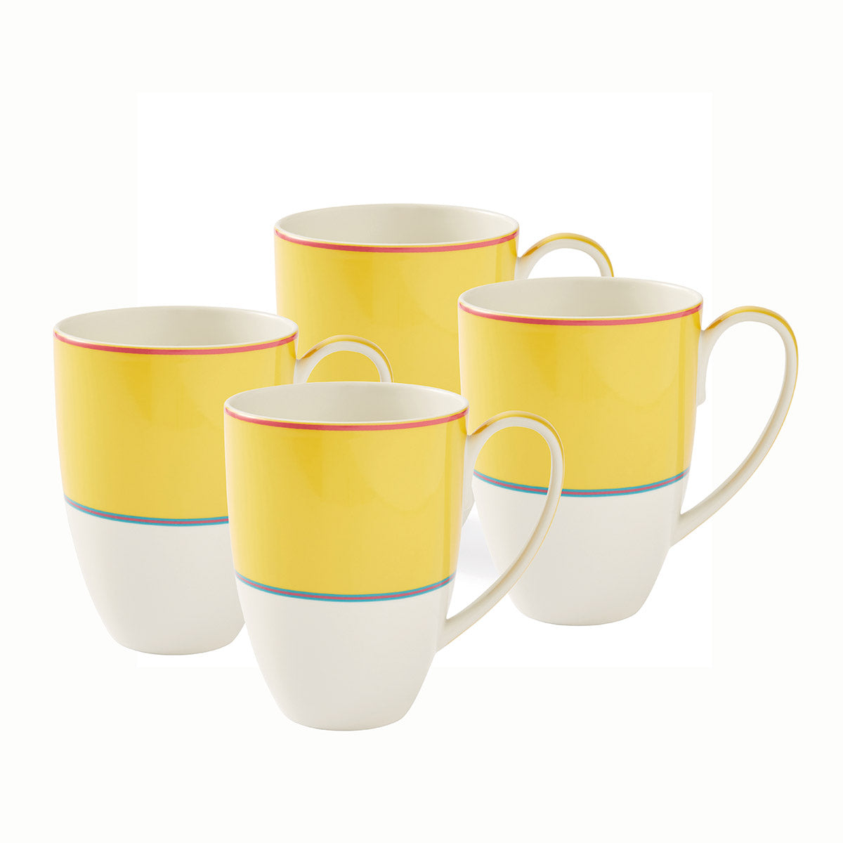 Kit Kemp Mug - Yellow 0.5L Set of 4