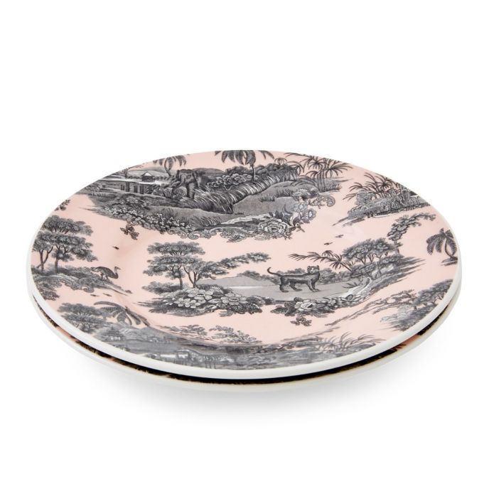 Zoological Gardens Set of 4 Tea Plates