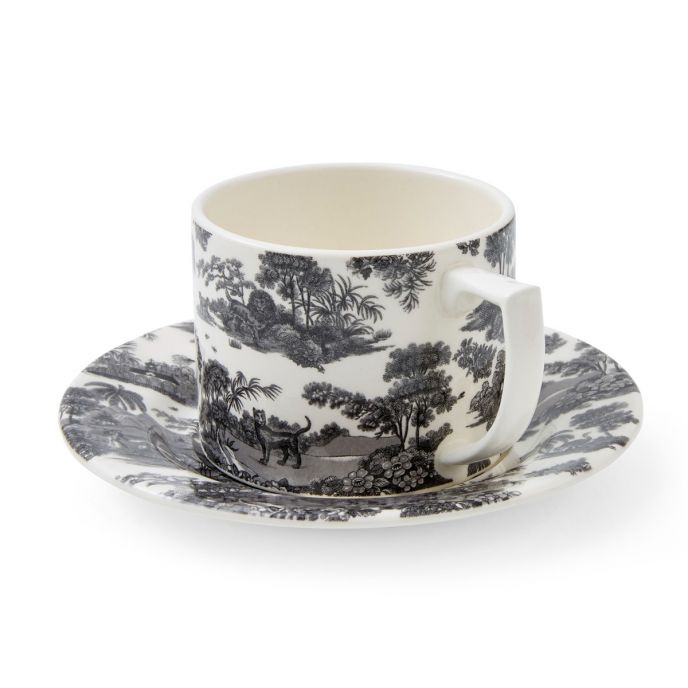 Zoological Gardens Teacup & Saucer, Mono