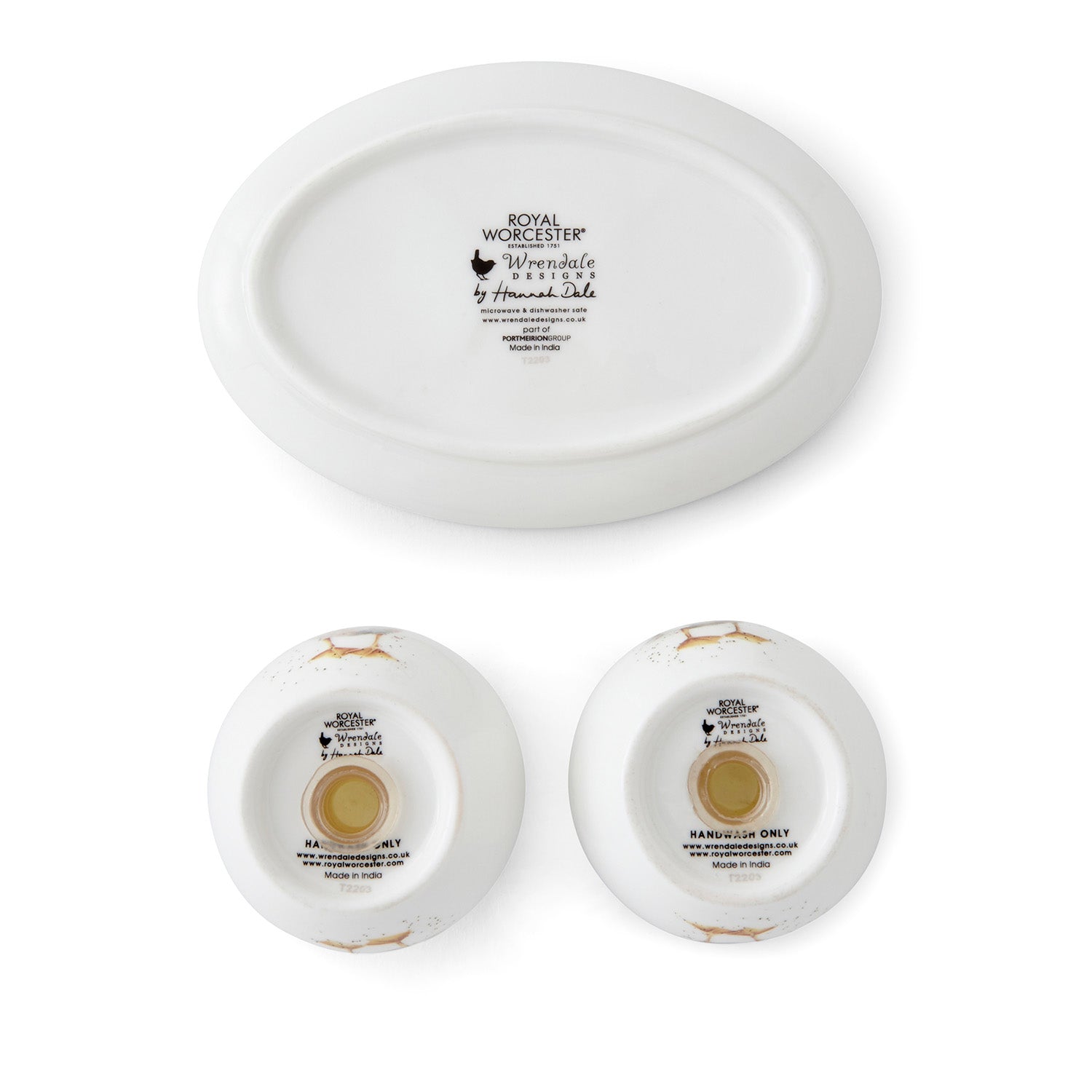 Wrendale Designs Salt & Pepper with Tray (Ducks) 8.5cm Boxed Set