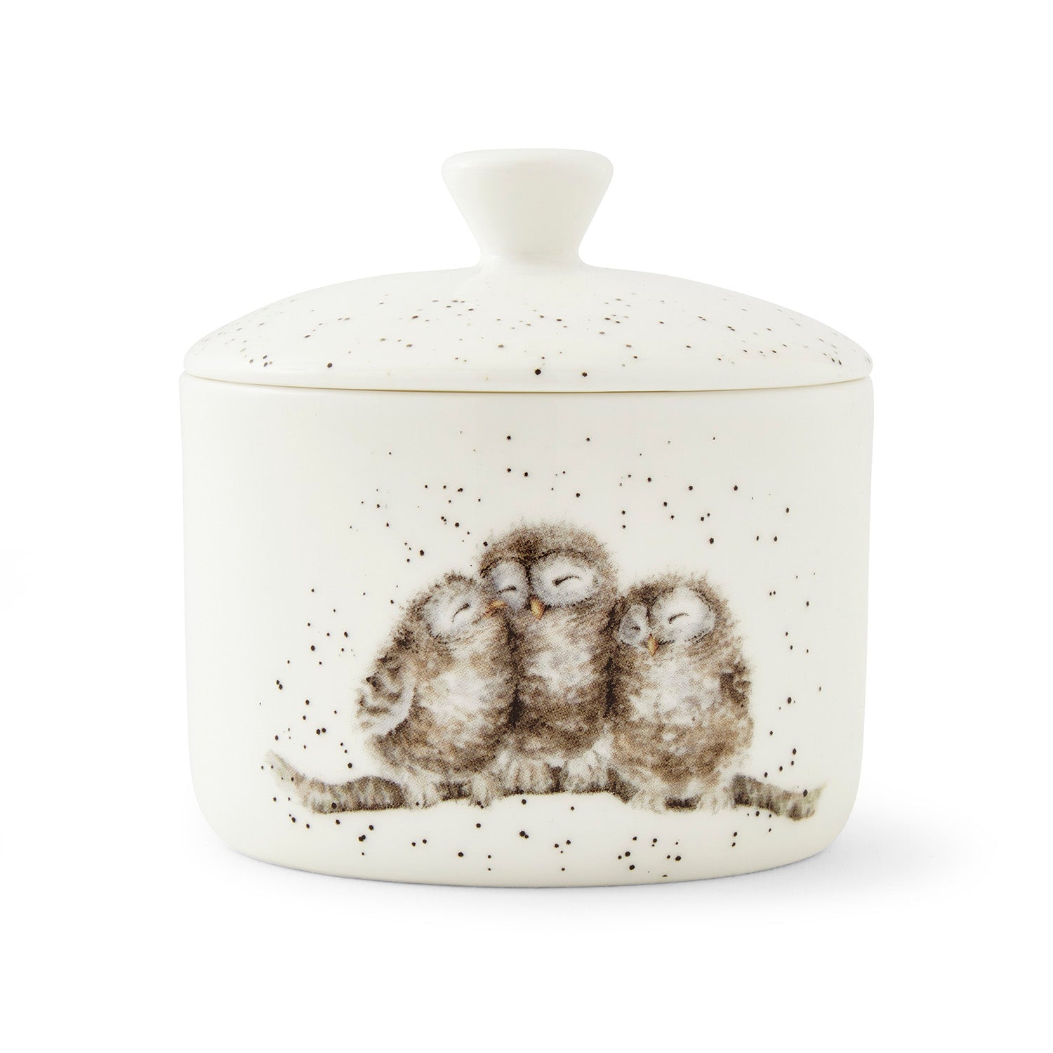 Wrendale Designs Small Lidded Store Jar (Owls) 9.5cm Single