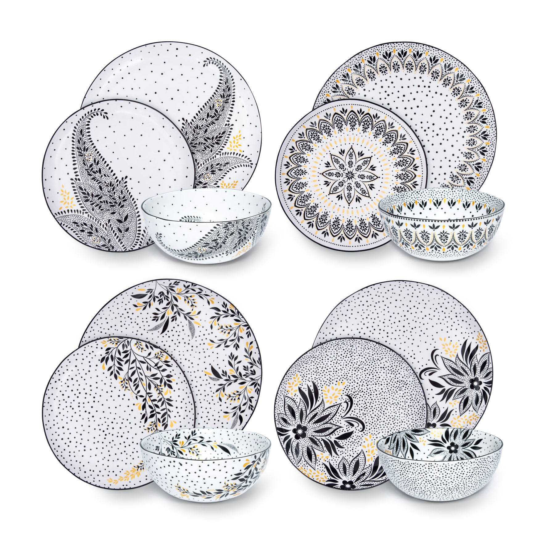 Sara Miller London Artisanne Noir Collection 12 Piece Set Dinner 26.8cm
Salad 20.6cm
Cereal 14.8cm Boxed Set