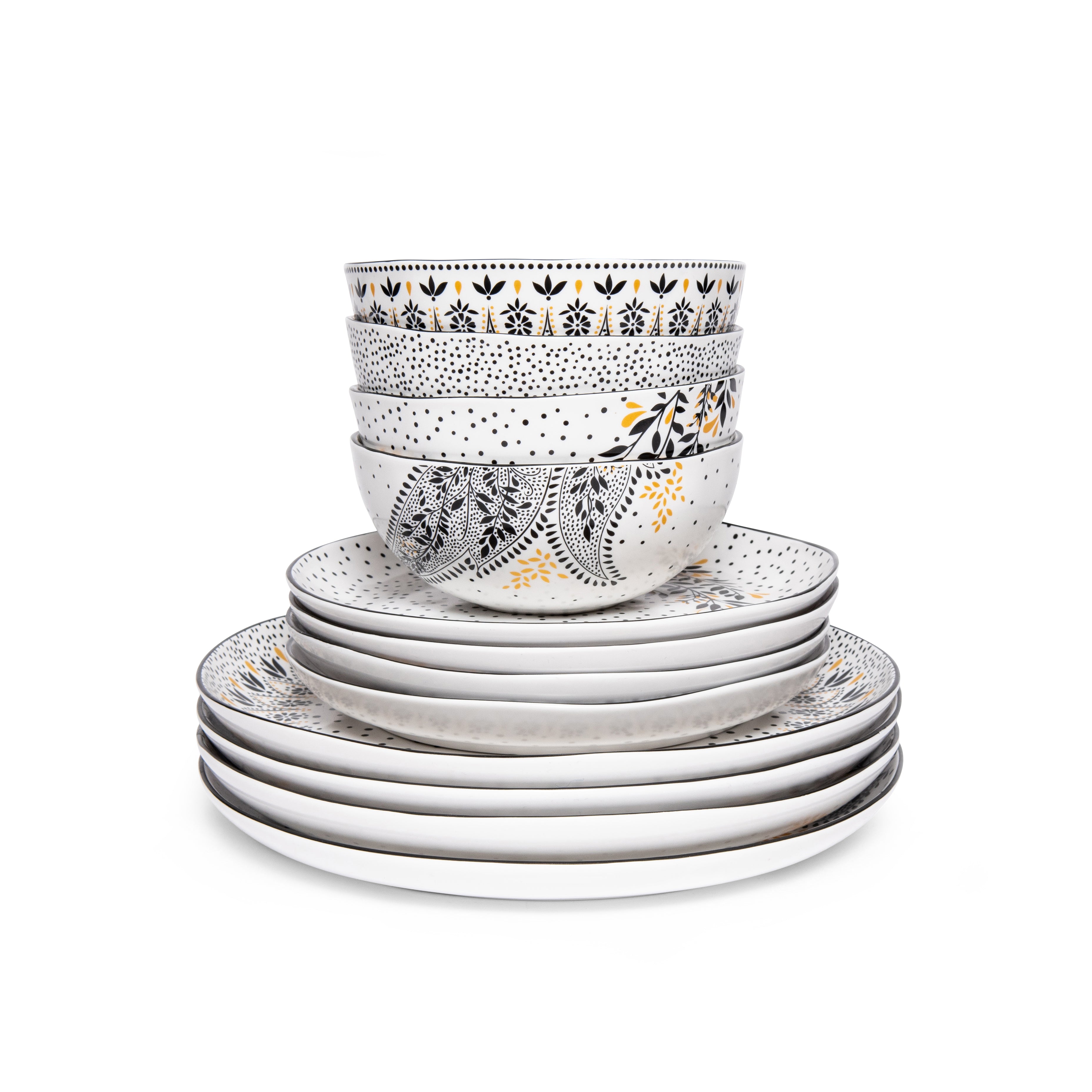 Sara Miller London Artisanne Noir Collection 12 Piece Set Dinner 26.8cm
Salad 20.6cm
Cereal 14.8cm Boxed Set