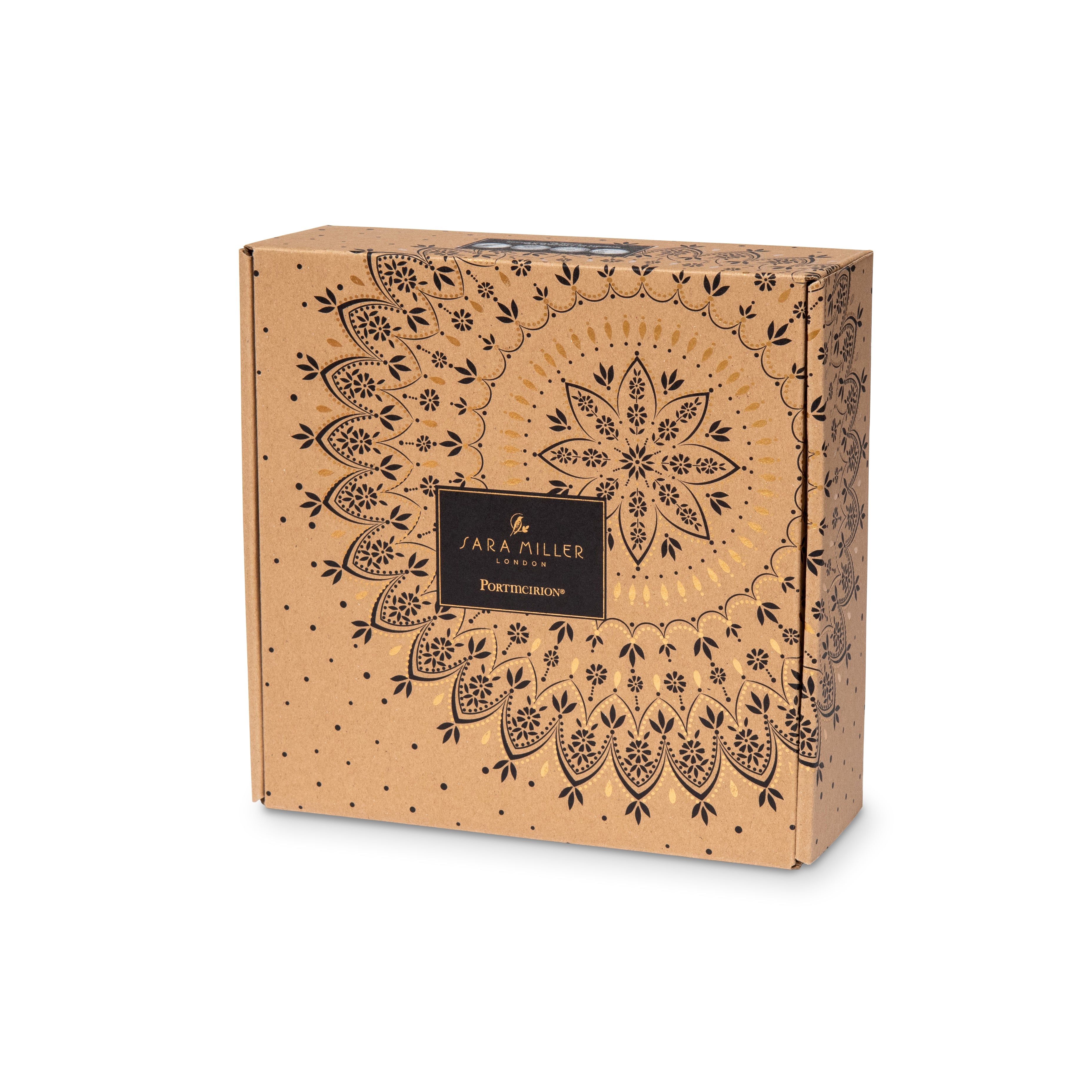 Sara Miller London Artisanne Noir Collection Salad Plate - Set of 4 20.6cm Boxed Set