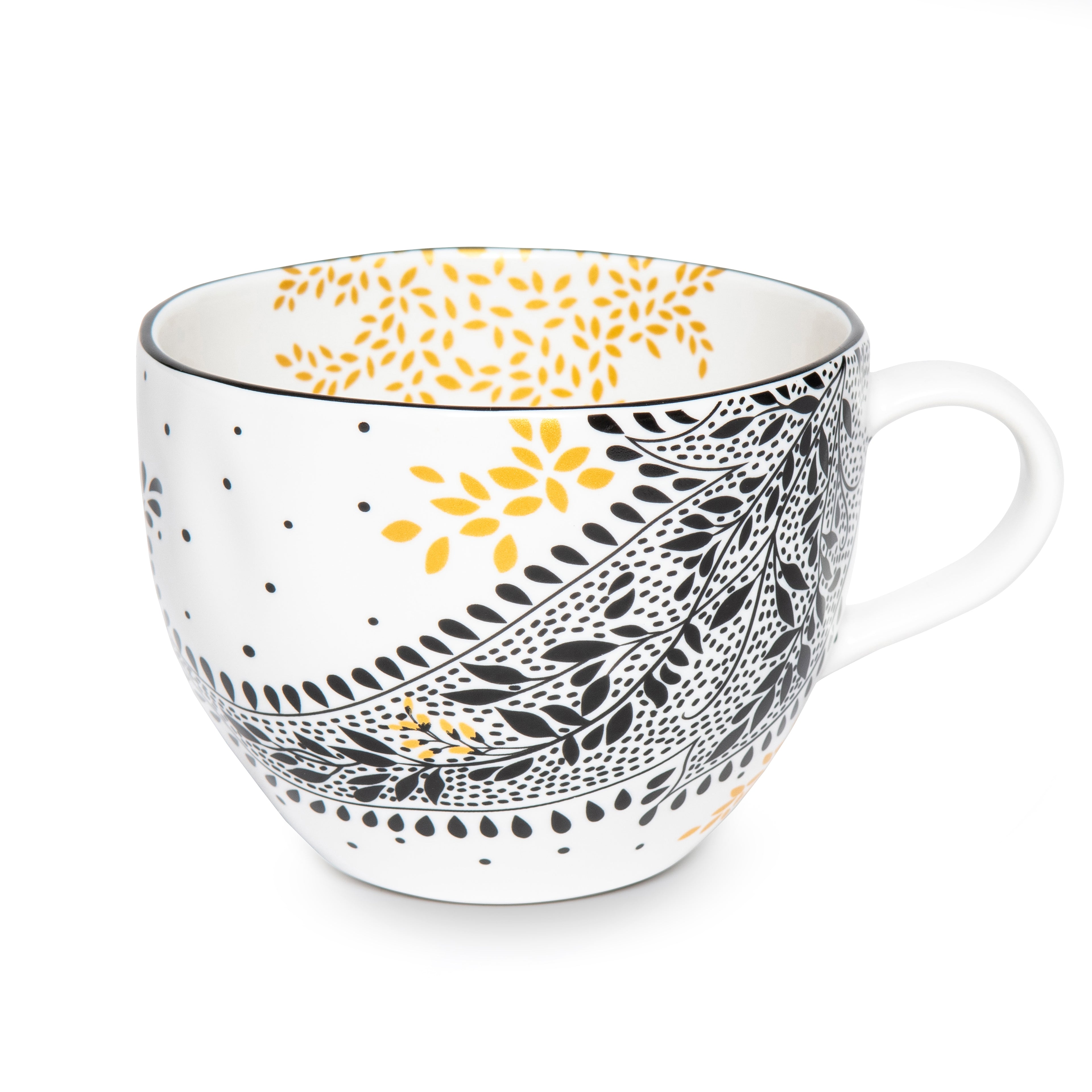 Sara Miller London Artisanne Noir Collection Mug - Paisley 0.40L Single