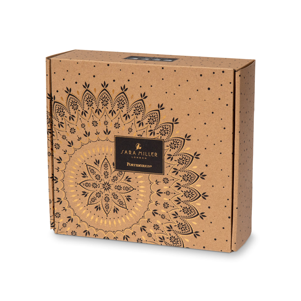Sara Miller London Artisanne Noir Collection Mugs - Set of 4 0.40L Boxed Set