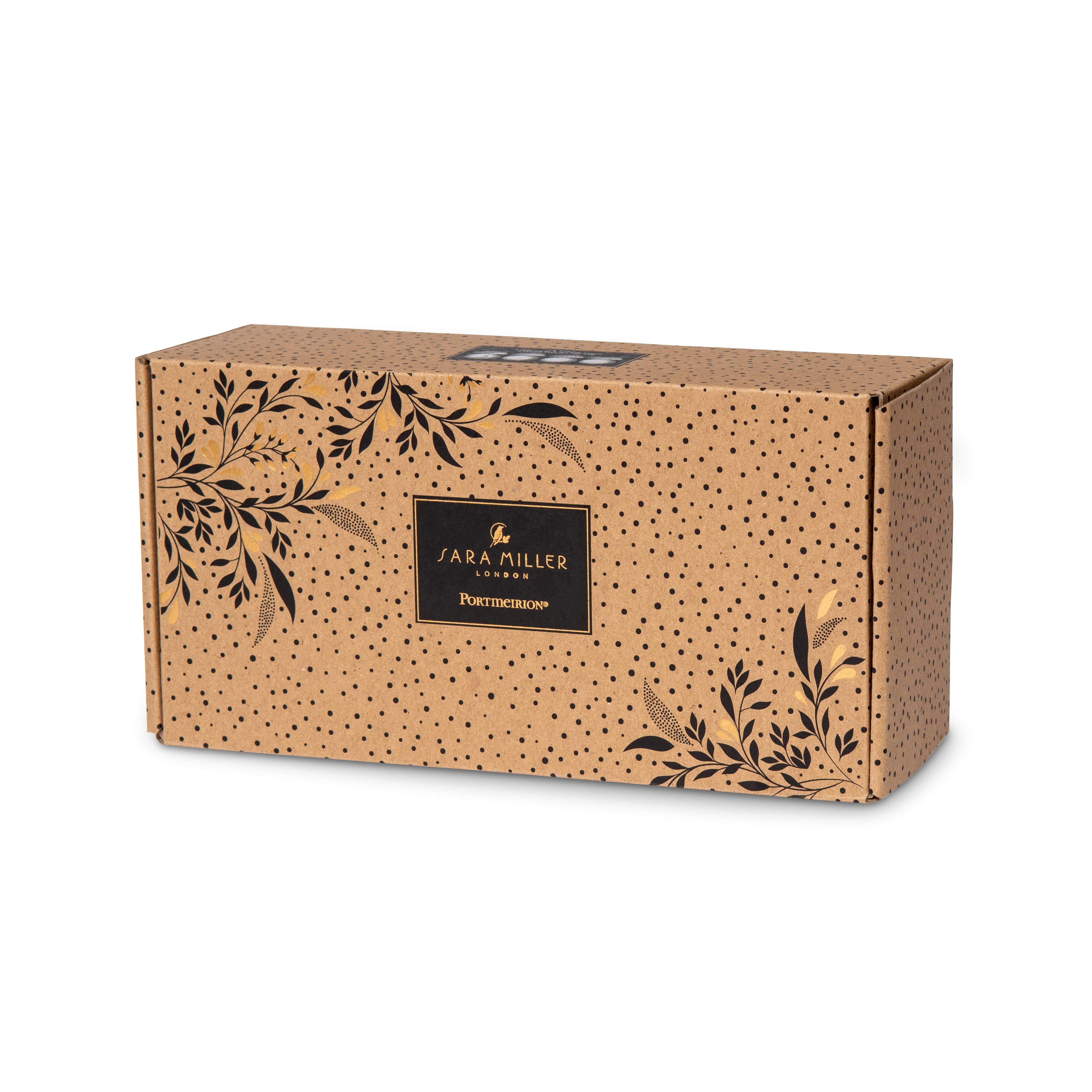 Sara Miller London Artisanne Noir Collection Small Bowl - Set of 4 13cm Boxed Set