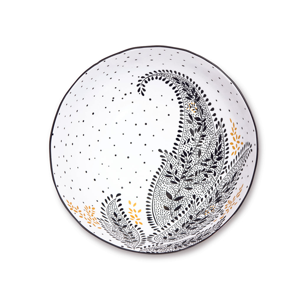 Sara Miller London Artisanne Noir Collection Large Bowl - Set of 2 22.3cm Boxed Set