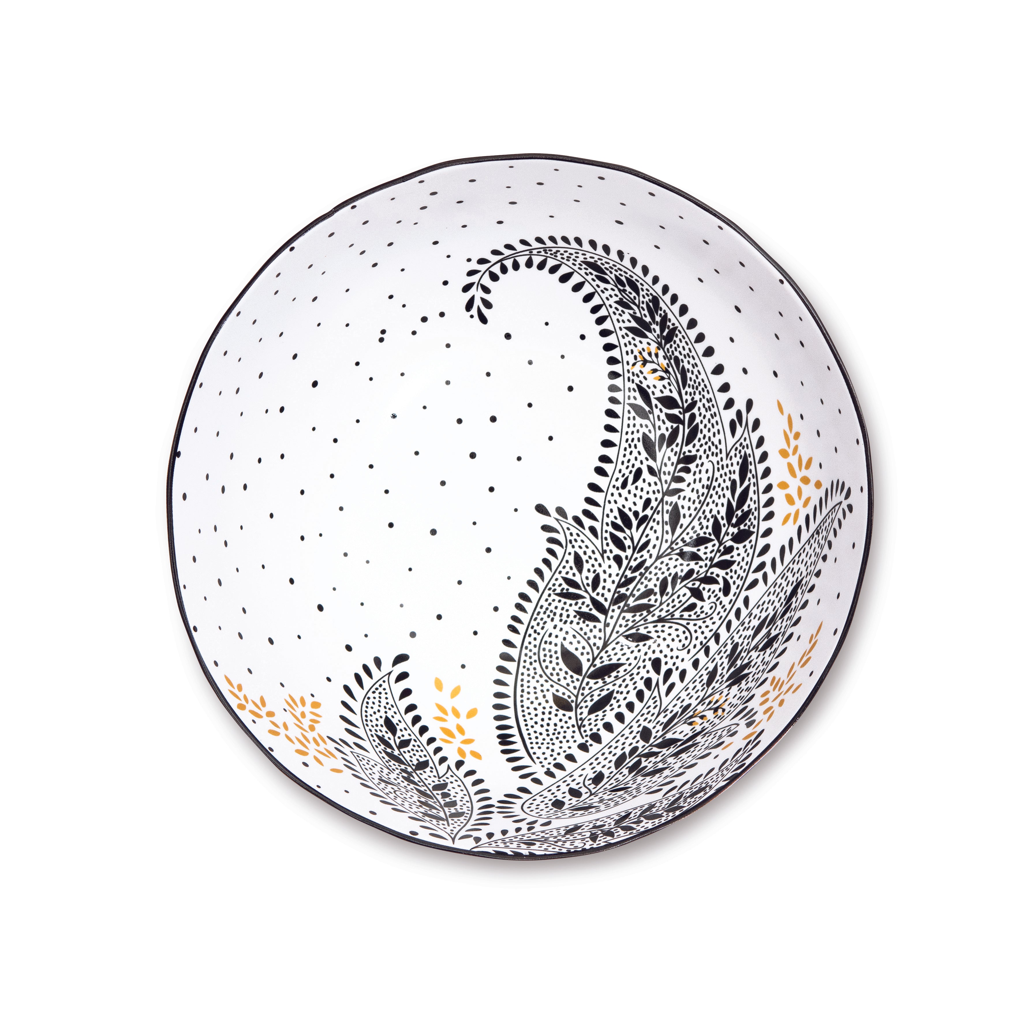 Sara Miller London Artisanne Noir Collection Large Bowl - Set of 2 22.3cm Boxed Set